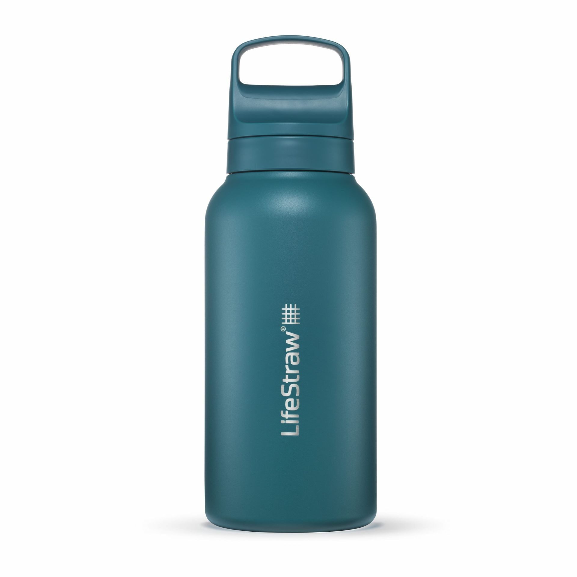 LifeStraw Trinkflasche Go Series Stainless Steel mit Wasserfilter, Verschluss mit