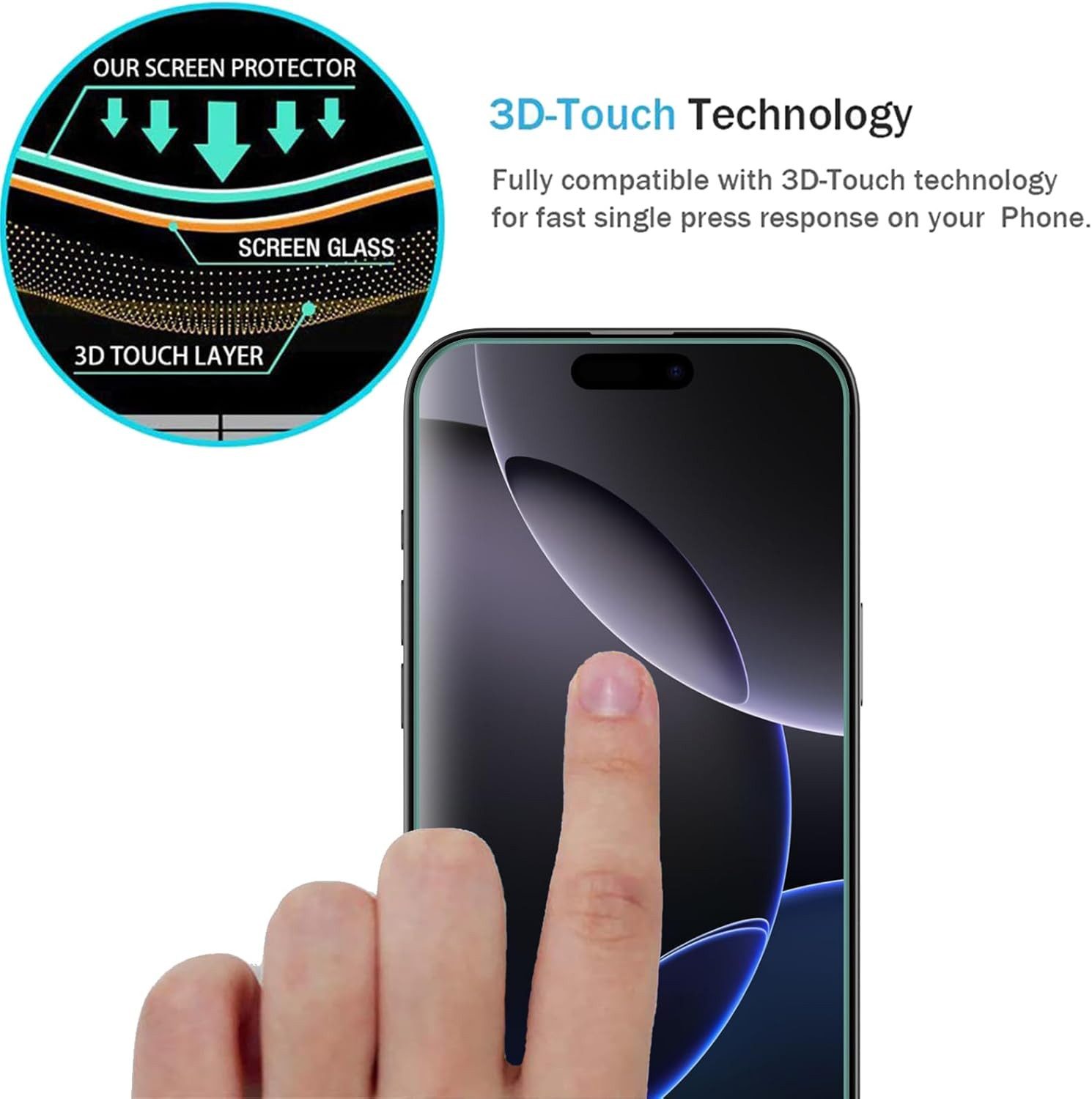 MSM Handyhülle 3in1 Hülle + Schutzglas für iPhone 16 Pro / 16 Pro Max MagSafe Linse