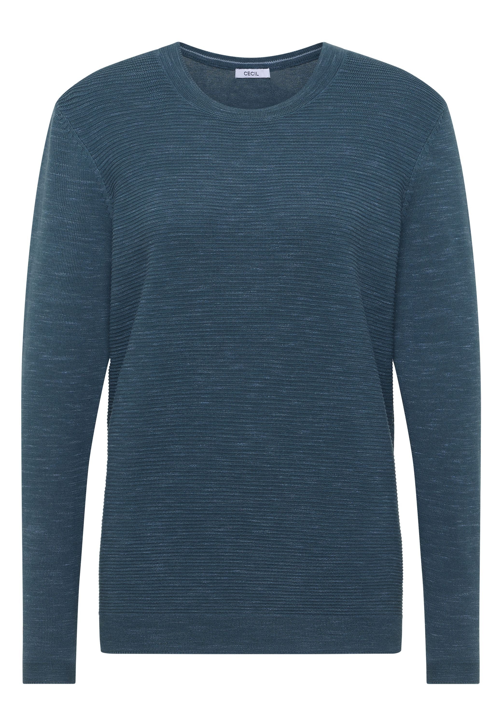 teal blue heather melange