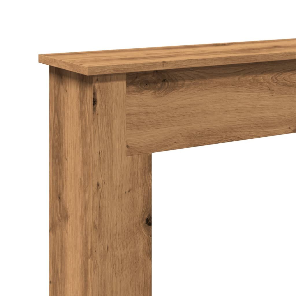 vidaXL Bodenschutzplatte NA Kaminumrandung Artisan-Eiche 75x20x87,5 cm Spanplatte