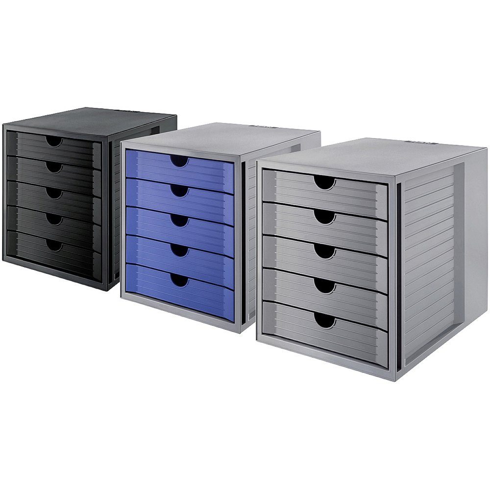 HAN Schubladenbox HAN SYSTEMBOX KARMA 14508-16 Schubladenbox Grau DIN A4, DIN C4 Anzahl