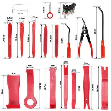 Randaco Demontagewerkzeug Auto Demontage Werkzeug Innenraum KFZ Ausbau Cliplöser 40tlg/158tlg