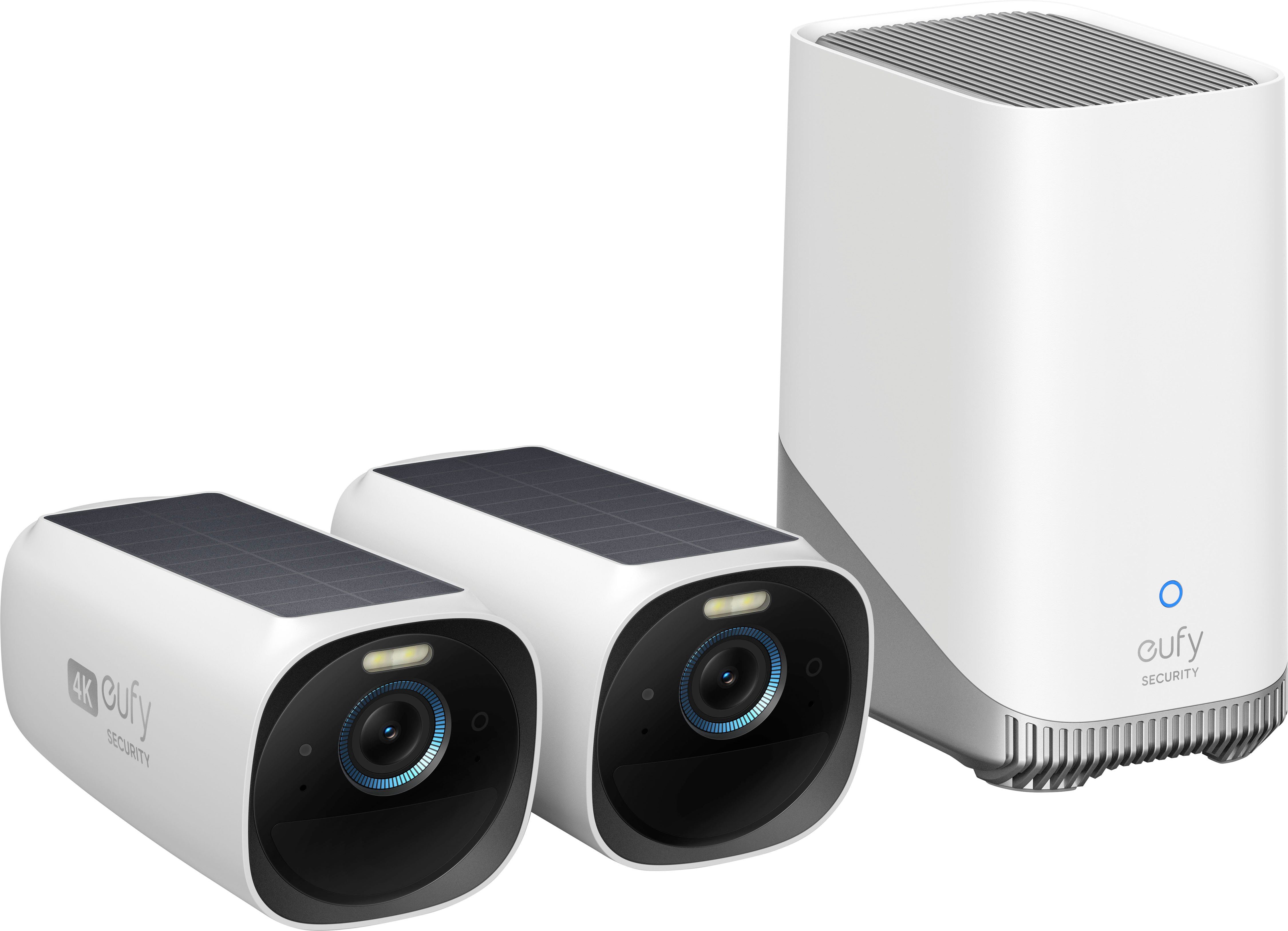 eufy Überwachungskamera Security by ANKER S330 eufyCam 4K (eufyCam 3) (Außenbereich, Innenbereich, Packung, 3-tlg)