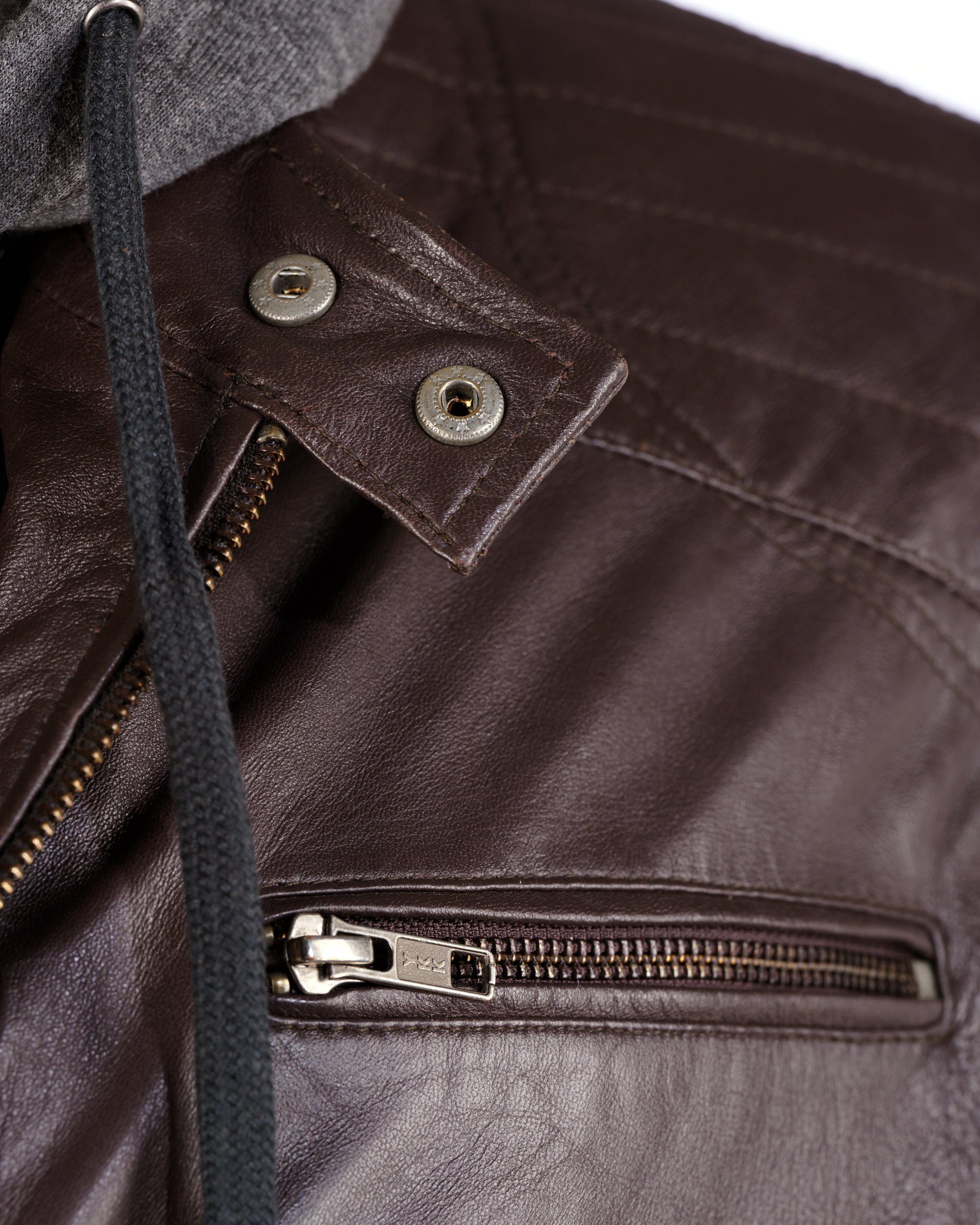 brown Lederjacke MUSTANG Foster dark