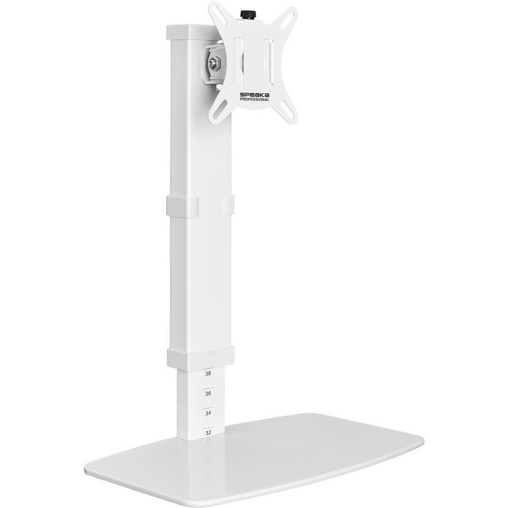 SpeaKa Professional Monitor-Halterung Hebemonitorständer mit einstellbarer SP-10092884, (Höhenverstellbar, 360° drehbare VESA-Platte)