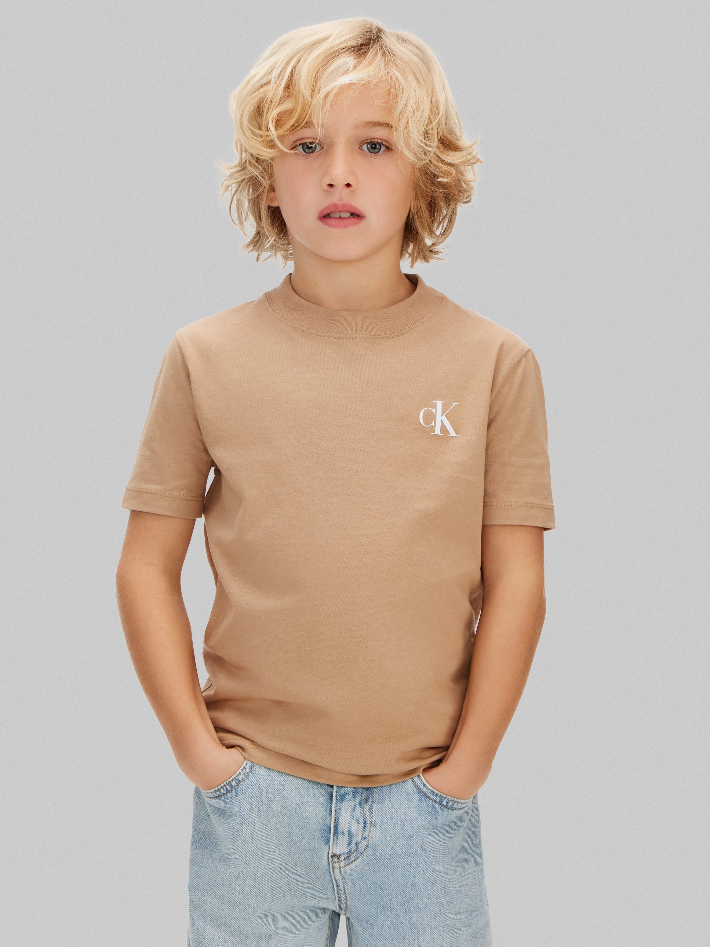 Calvin Klein Jeans T-Shirt 2-PACK MONOGRAM TOP (2-tlg) Regular fit für Kinder, 2er-Set