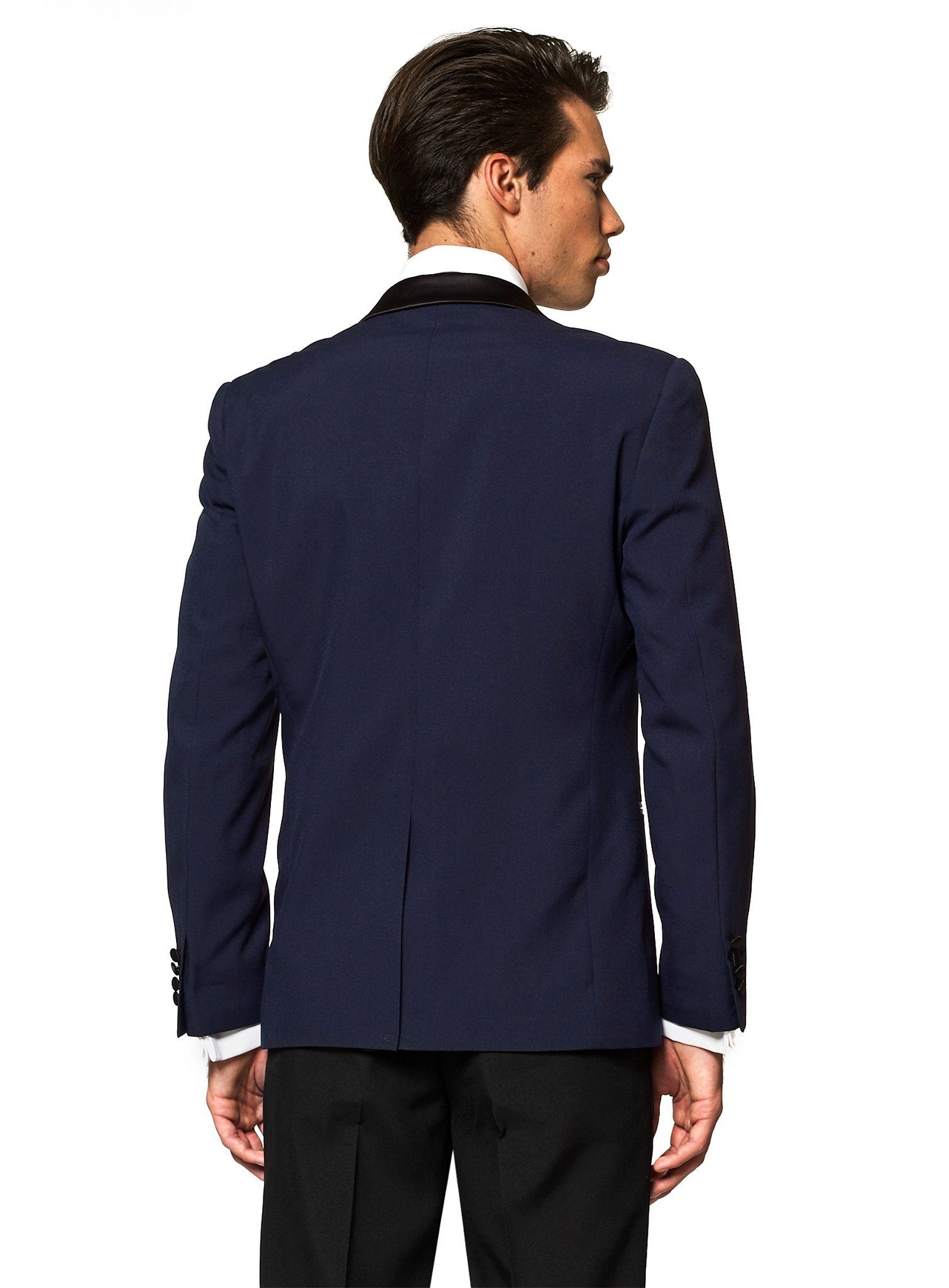 Opposuits Anzug Tuxedo Midnight Blue Kostüm Smoking Anzug Oberstylisches Smoking Anzug in dunklem Blau – Bild 4 von 5