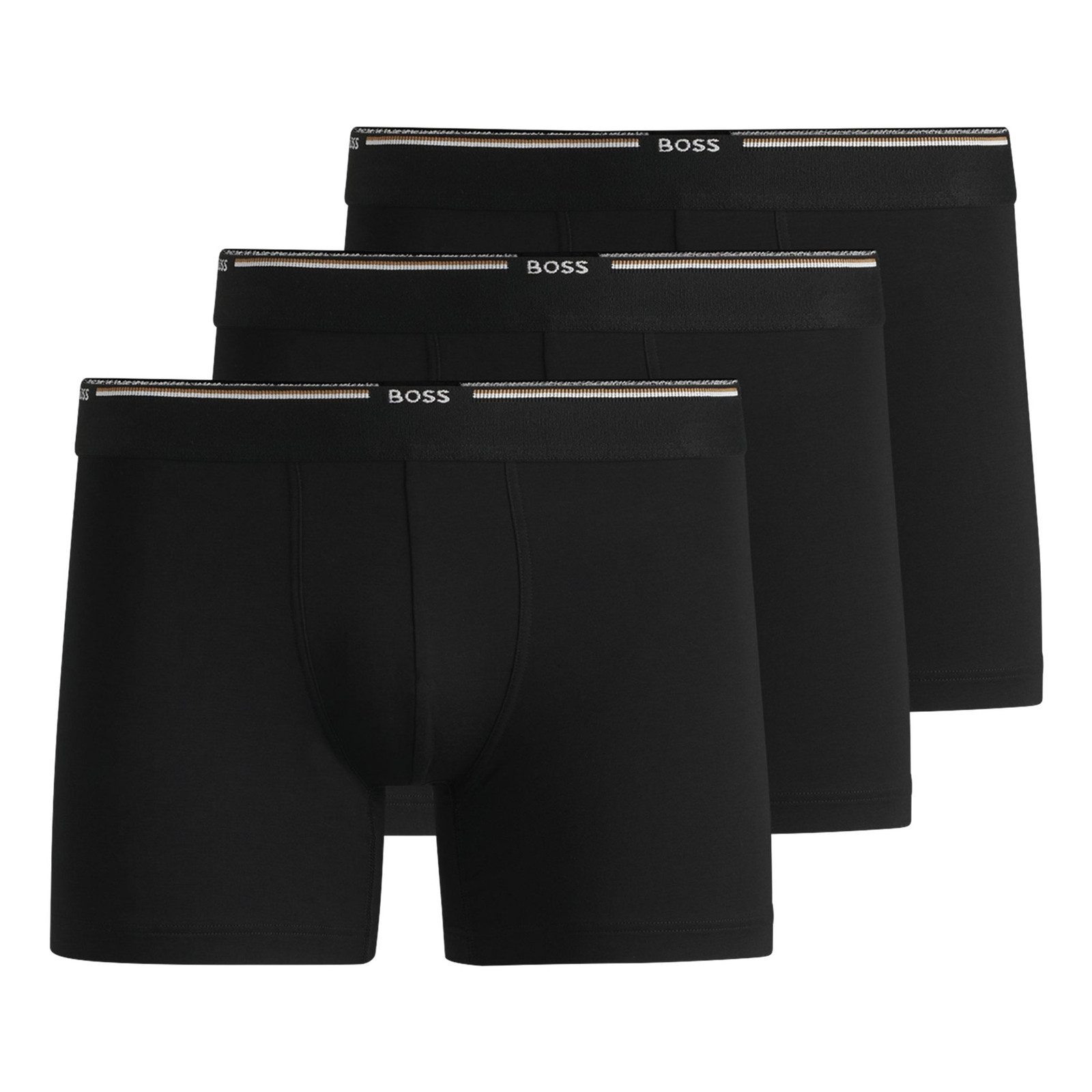 BOSS Boxer BoxerBr Bamboo (3-St) mit eingesticktem Markenschriftzug am Bund günstig online kaufen