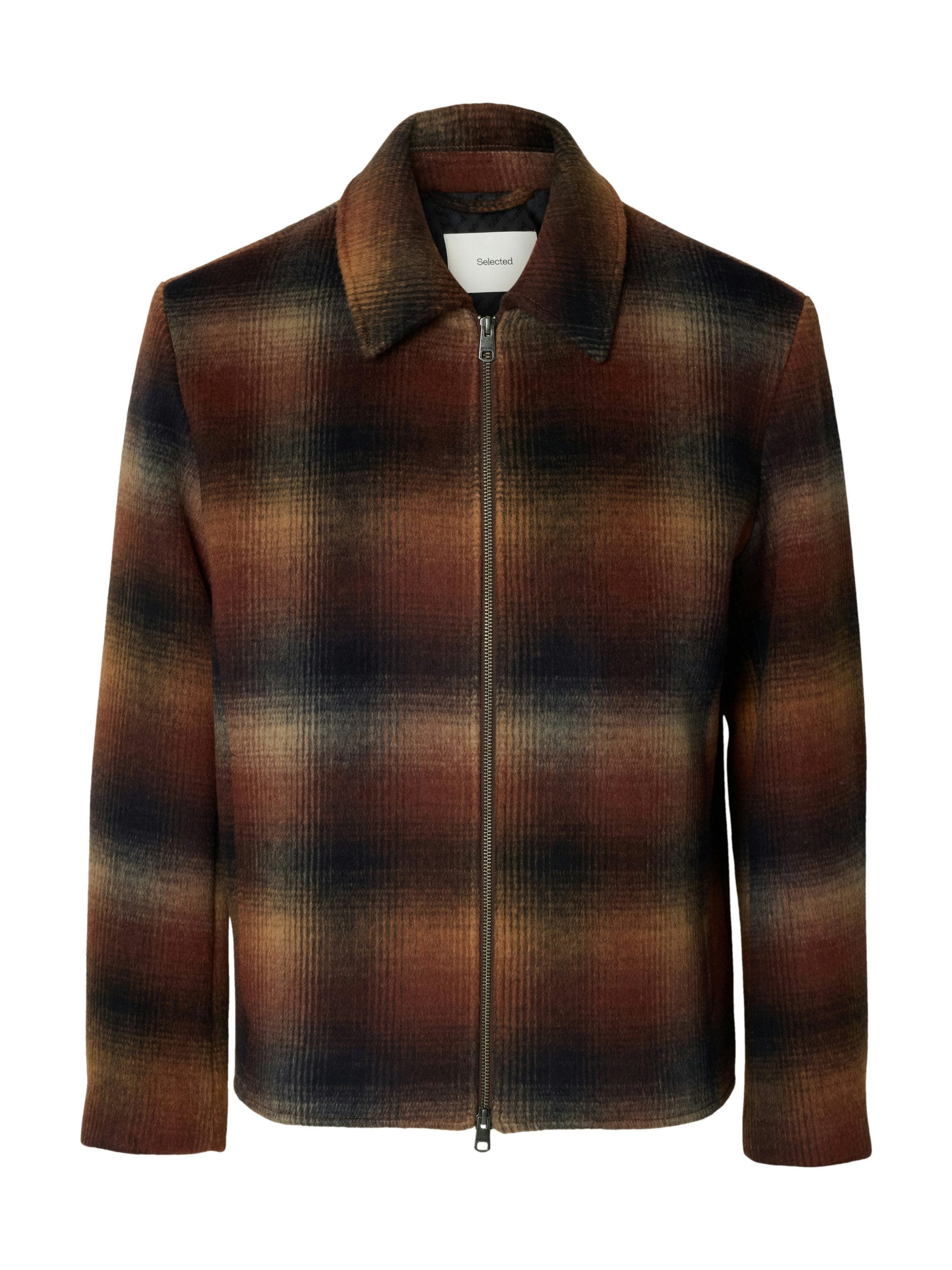 SELECTED HOMME Outdoorjacke SLMLAUGHLIN WOOL BLEND JKT #S