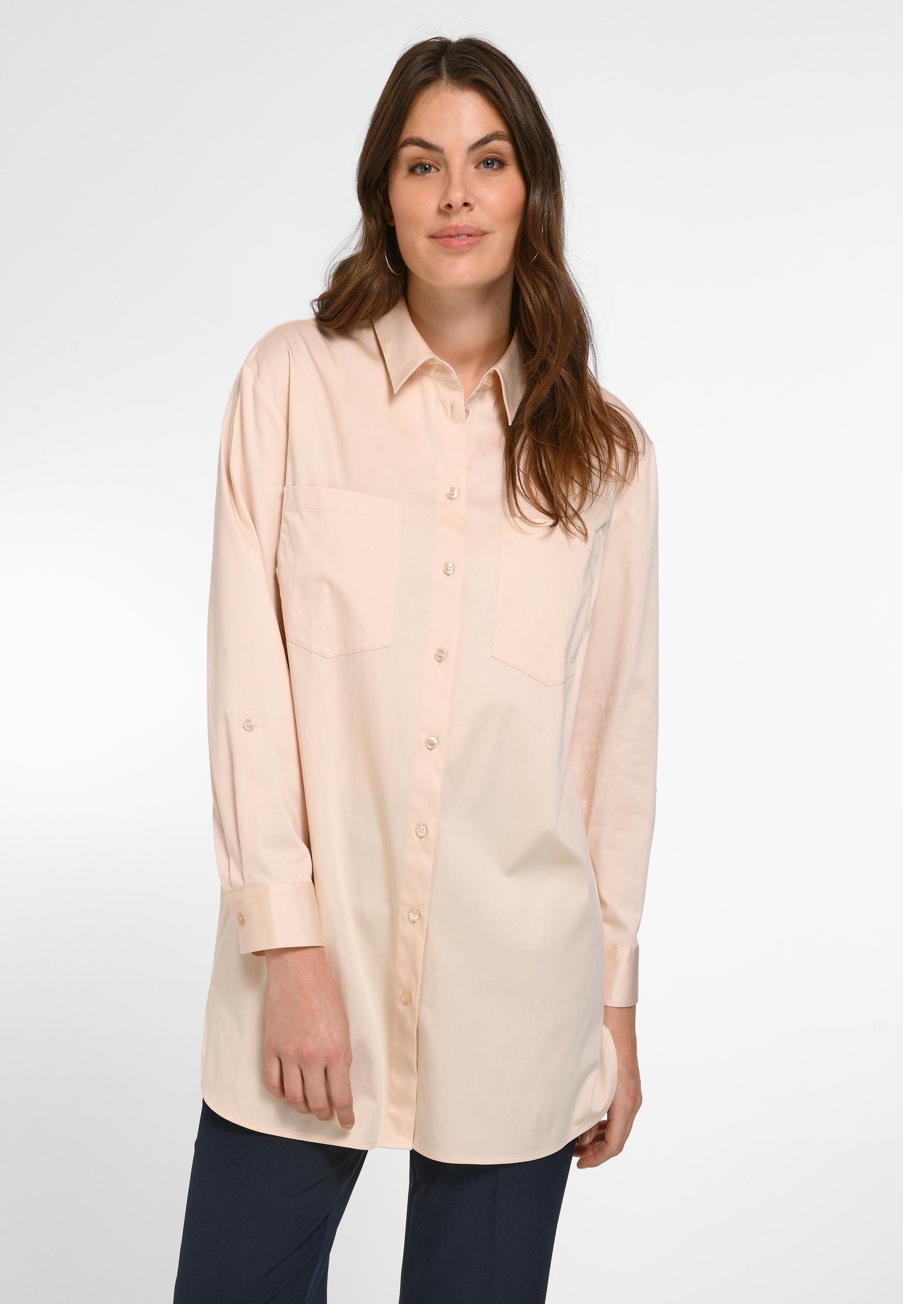 Emilia Lay Klassische Bluse Cotton mit modernem Design sand