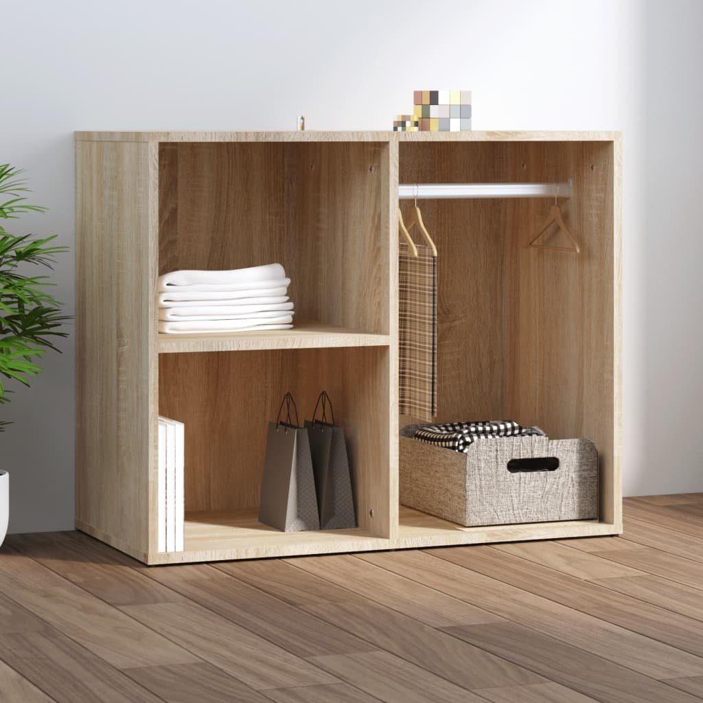 vidaXL Fächerschrank Regal für Schminktisch Sonoma-Eiche 80x40x65 cm Holzwerkstoff (1-St) Sonoma Eiche