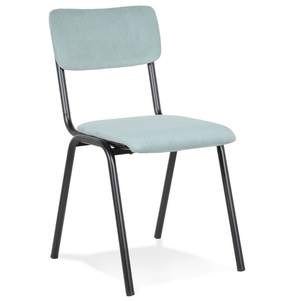 KADIMA DESIGN Esszimmerstuhl MINU Klassisch Stuhl mit Lehne Textile Blau