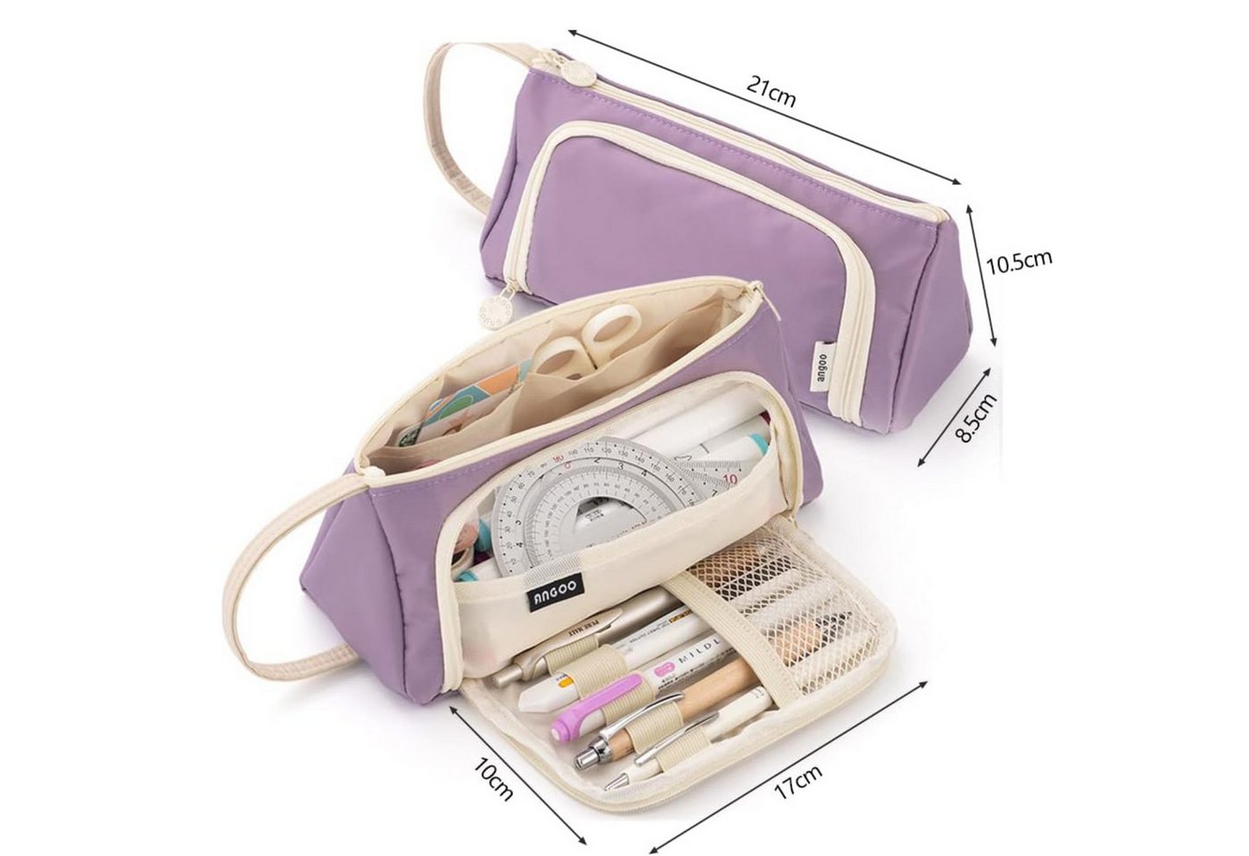 Thumbnail - BYSURE Federmäppchen, Schreibwarentasche aus Segeltuch