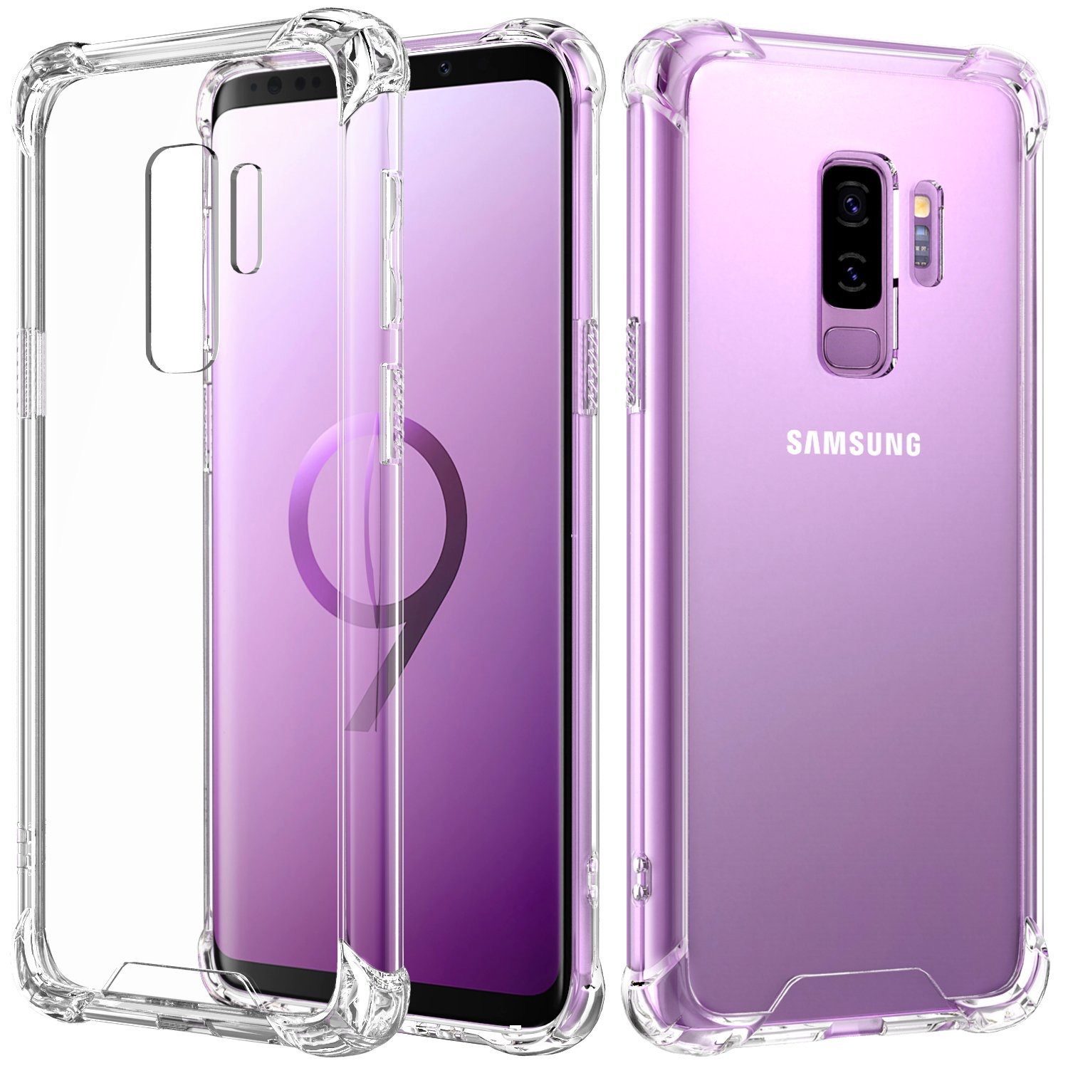 AVANA Handyhülle für Samsung Galaxy S9 / S9 Plus Hülle Schutzhülle Klar Bumper Case, Cover, Durchsichtig, Transparent
