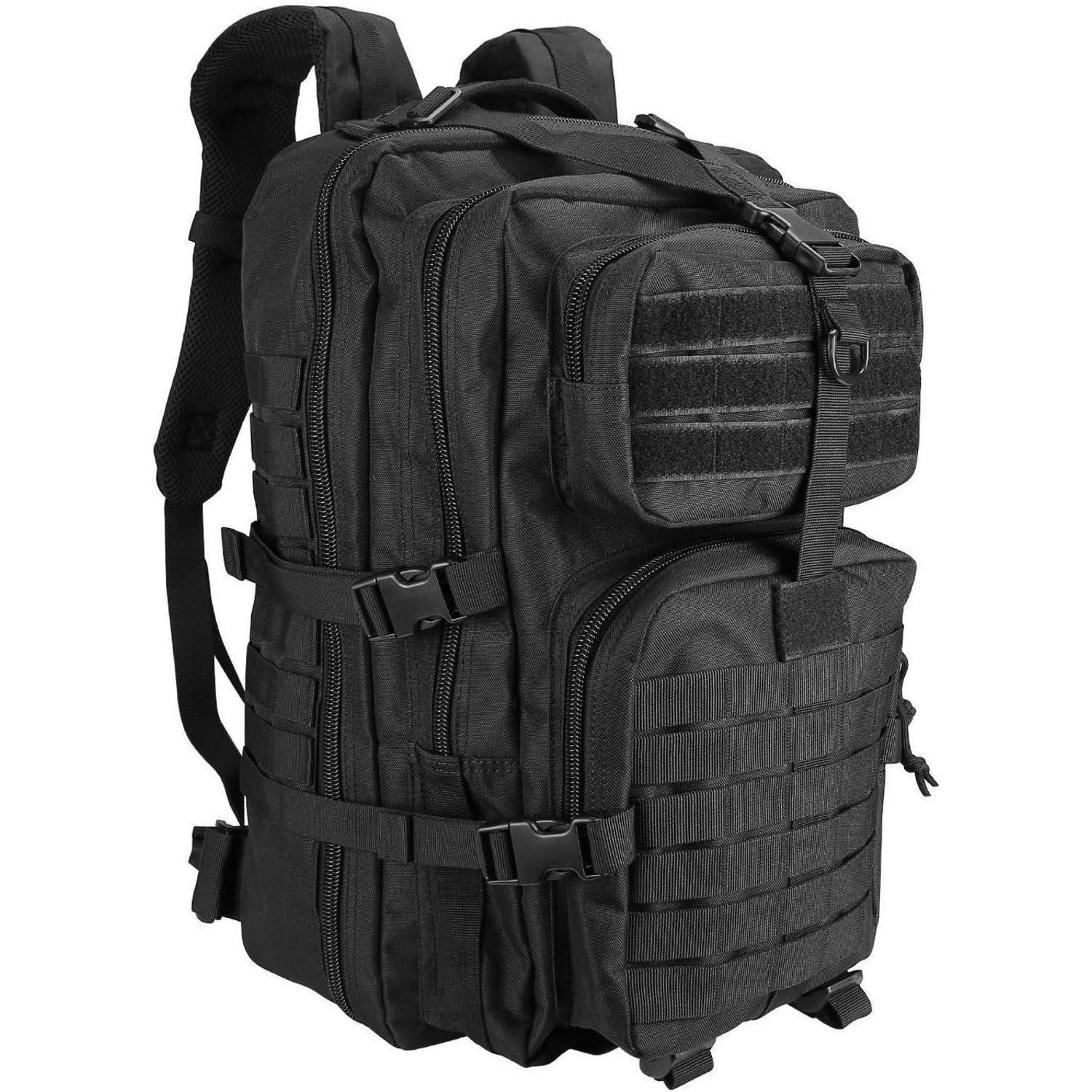 LuxusKollektion Trekkingrucksack Taktischer Rucksack 42L Militär Wasserdicht Schwarz MOLLE-System