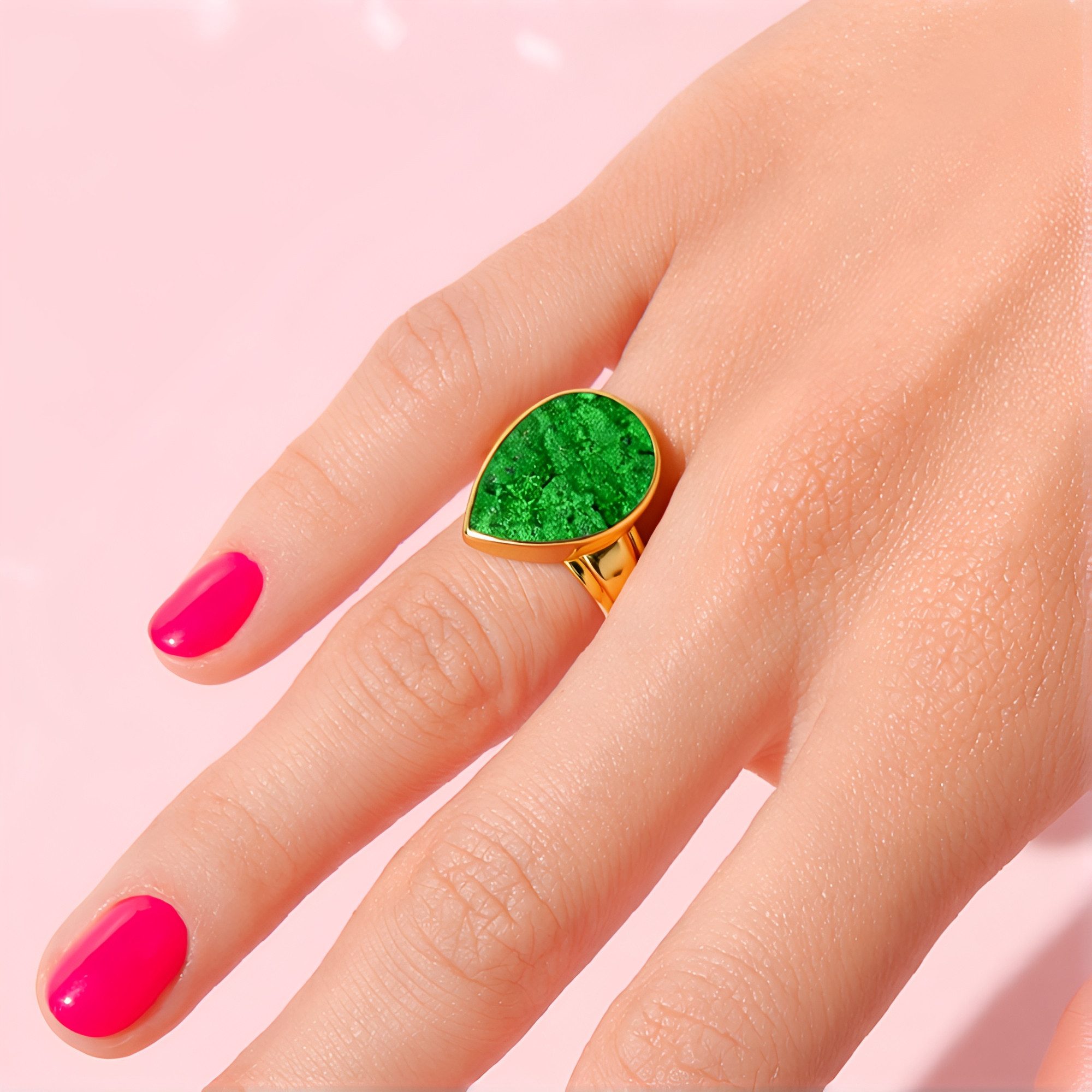 Cavill Solitärring Cavill Ring 12 ct Tropfenschliff, vergoldetes Sterlingsi günstig online kaufen