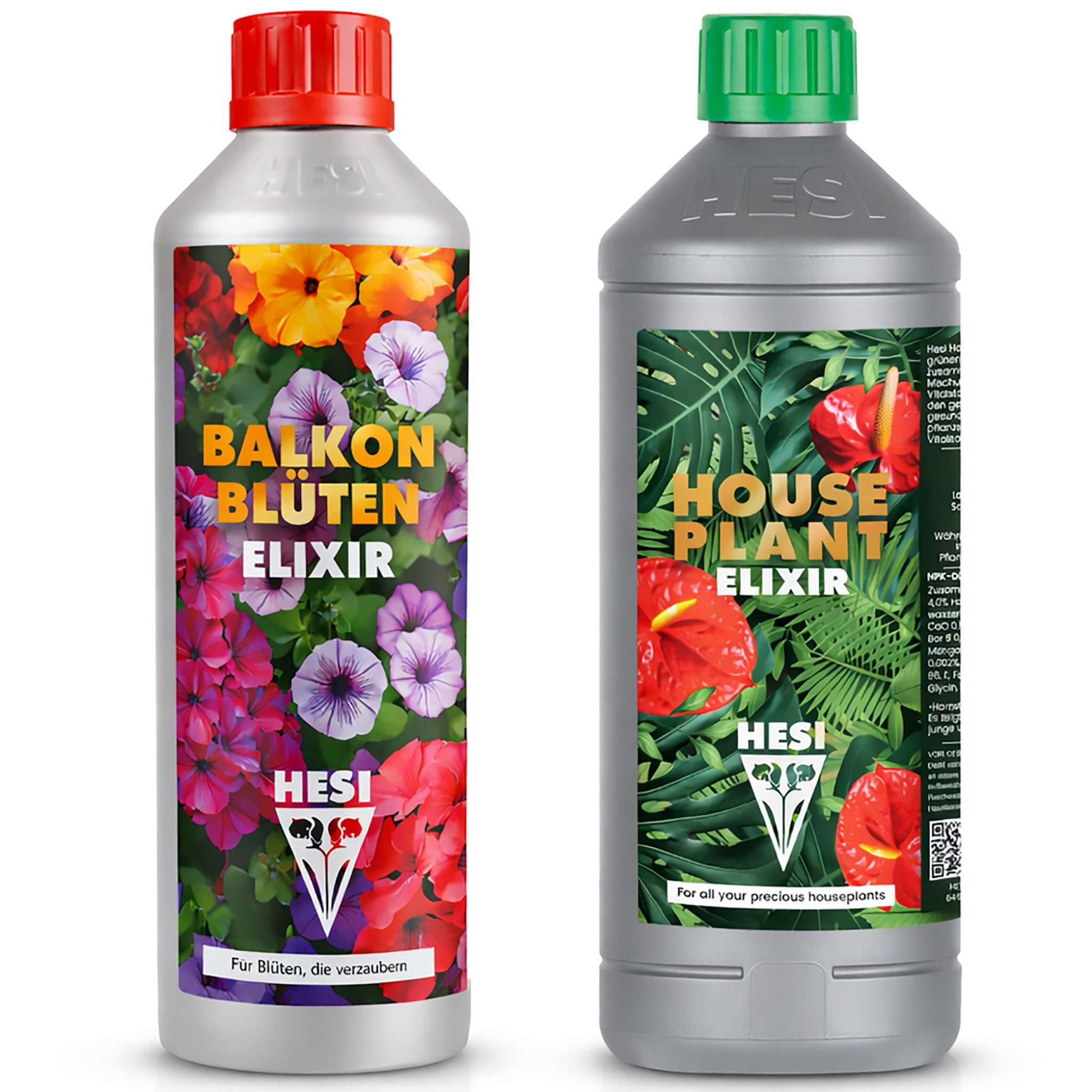 ECI Tools Blumendünger 1 l HESI Balcony Bloom +1 l Hesi House Plant Flüssigdünger, Vorteilspack