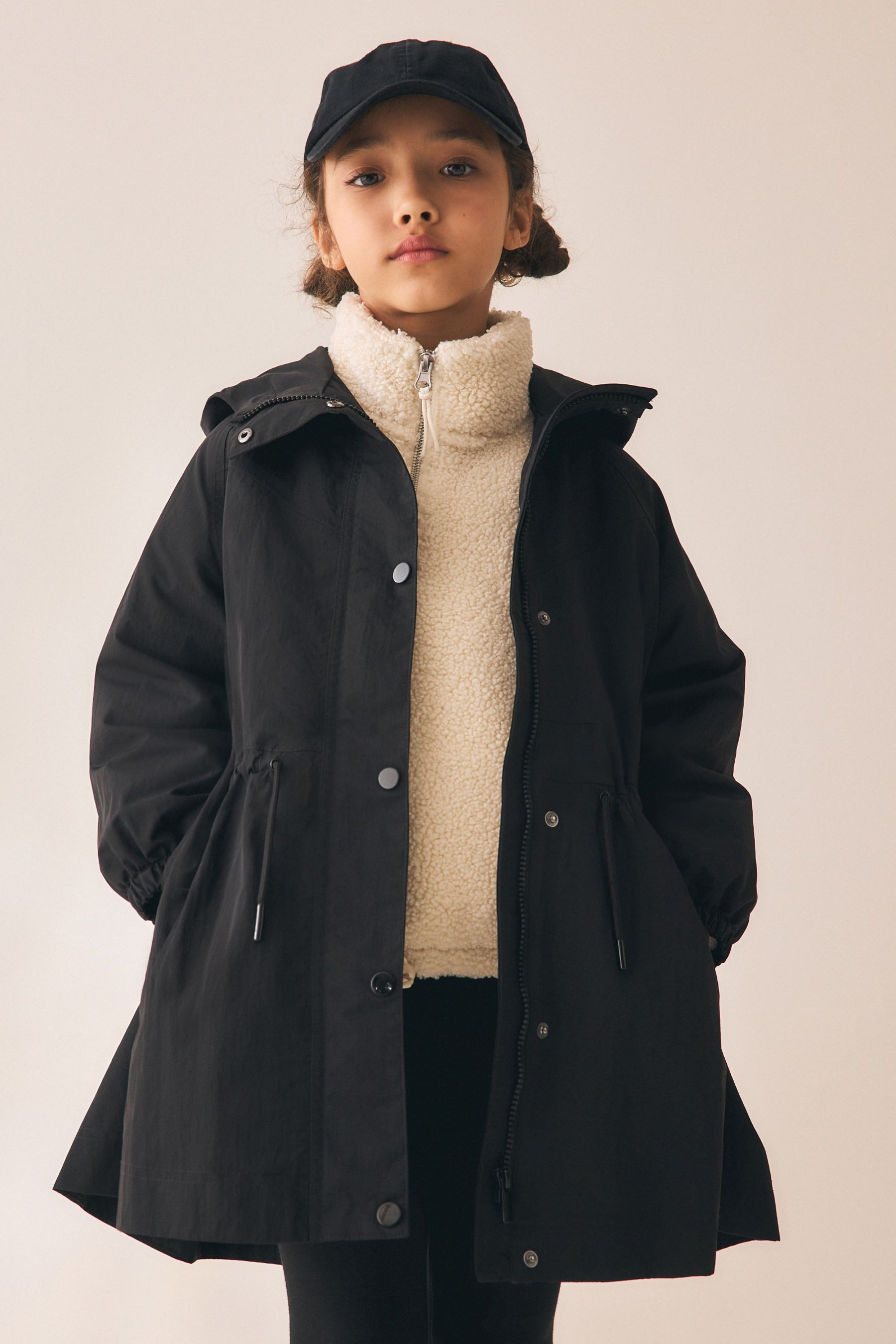 Next Regenjacke Wasserdichte Regenjacke mit Rockdetail (1-St)
