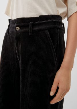 s.Oliver 3/4-Hose Culotte in Cord-Qualität Raffung