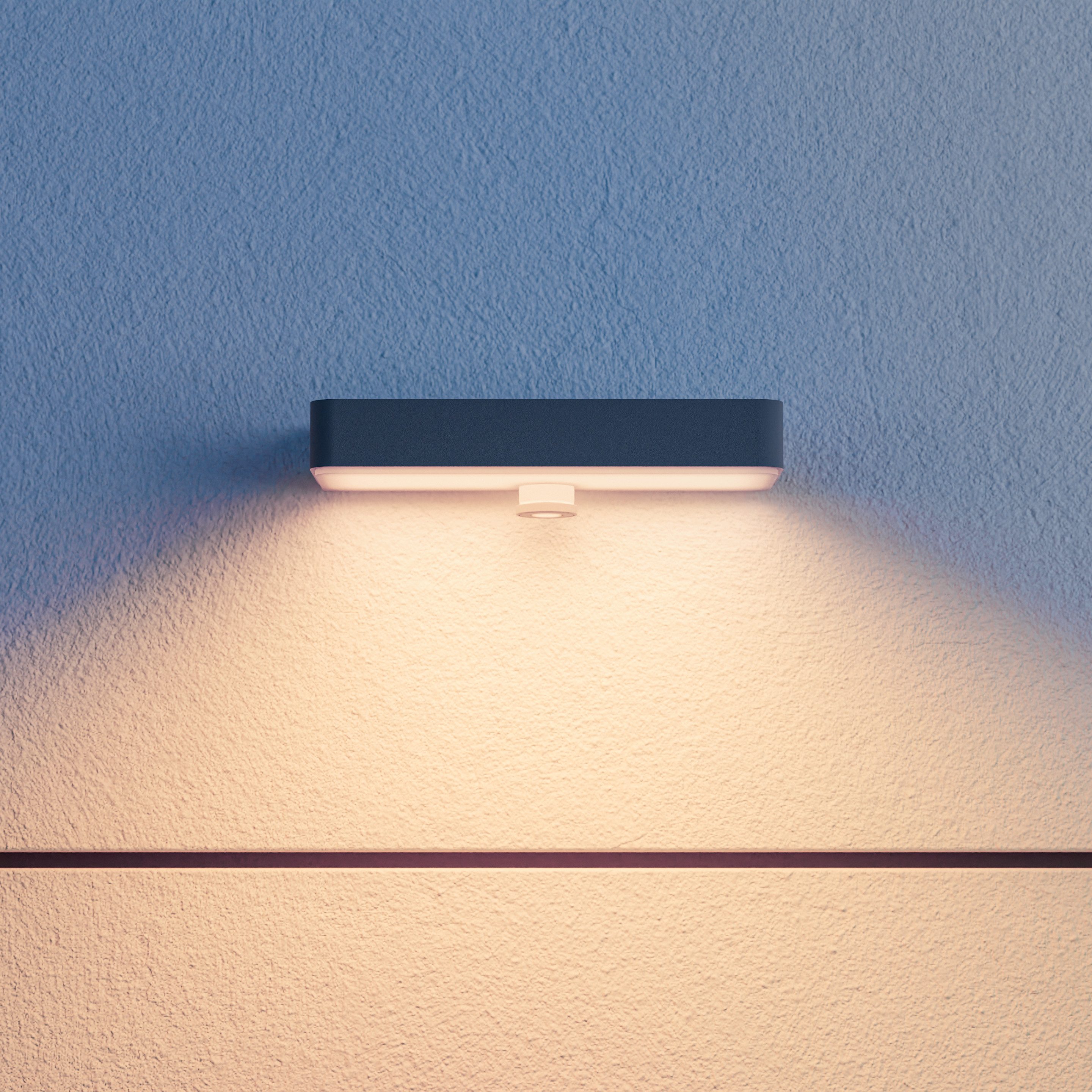 steinel LED Solarleuchte XSolar SOL-O S, Amberlight mit Bewegungsmelder, LED fest integriert, Lichtfarbe: Amber/Bernstein