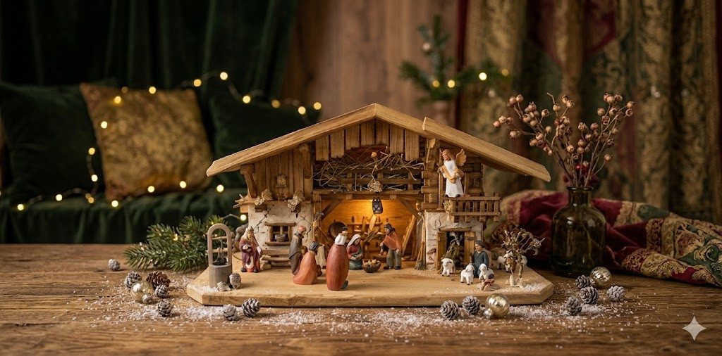 Krippenursel Krippe Weihnachtskrippe Aicha inkl. Figurensatz ETA 1 oder ETA2