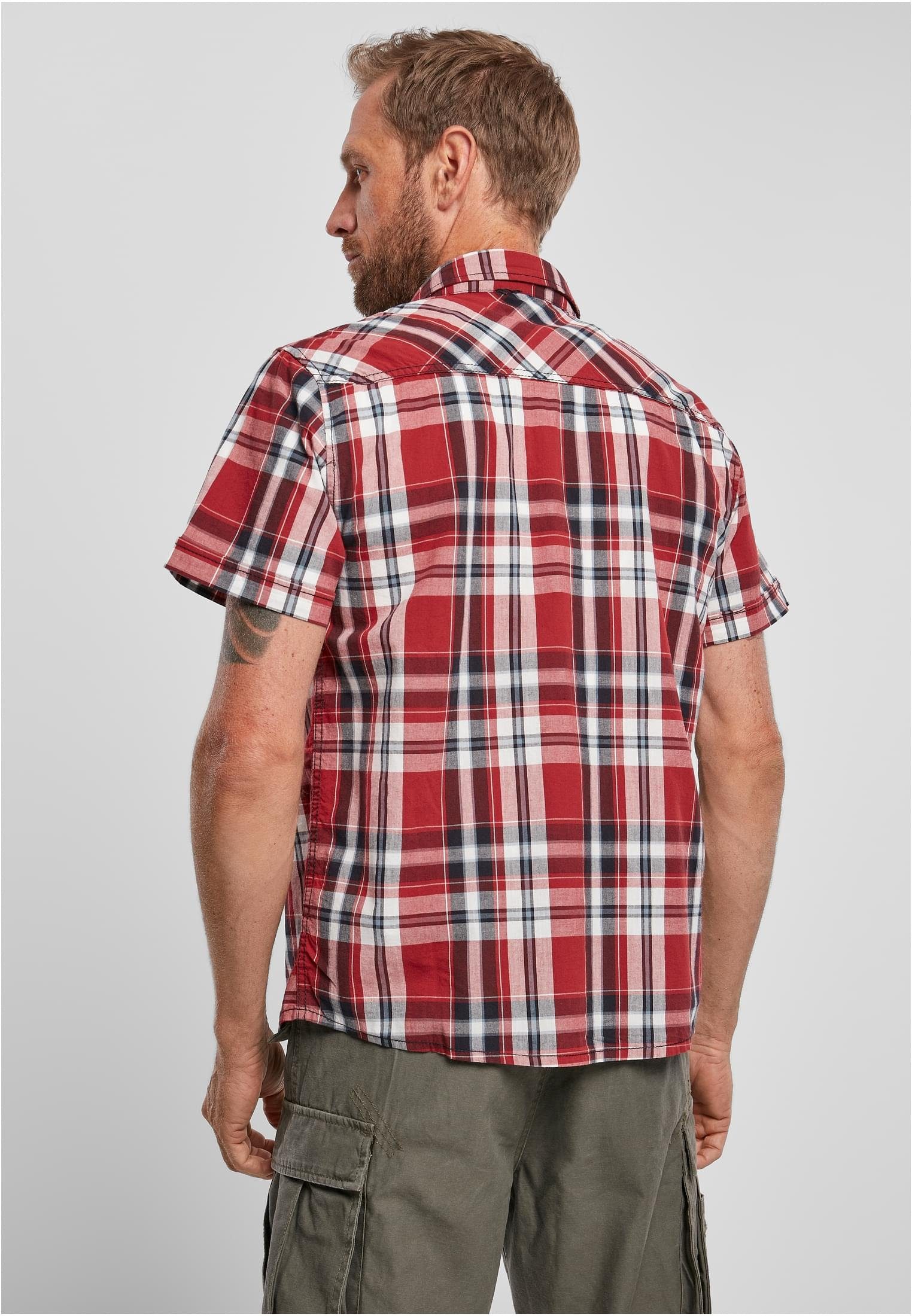 Shirt Brandit red Herren Roadstar (1-tlg) Langarmhemd