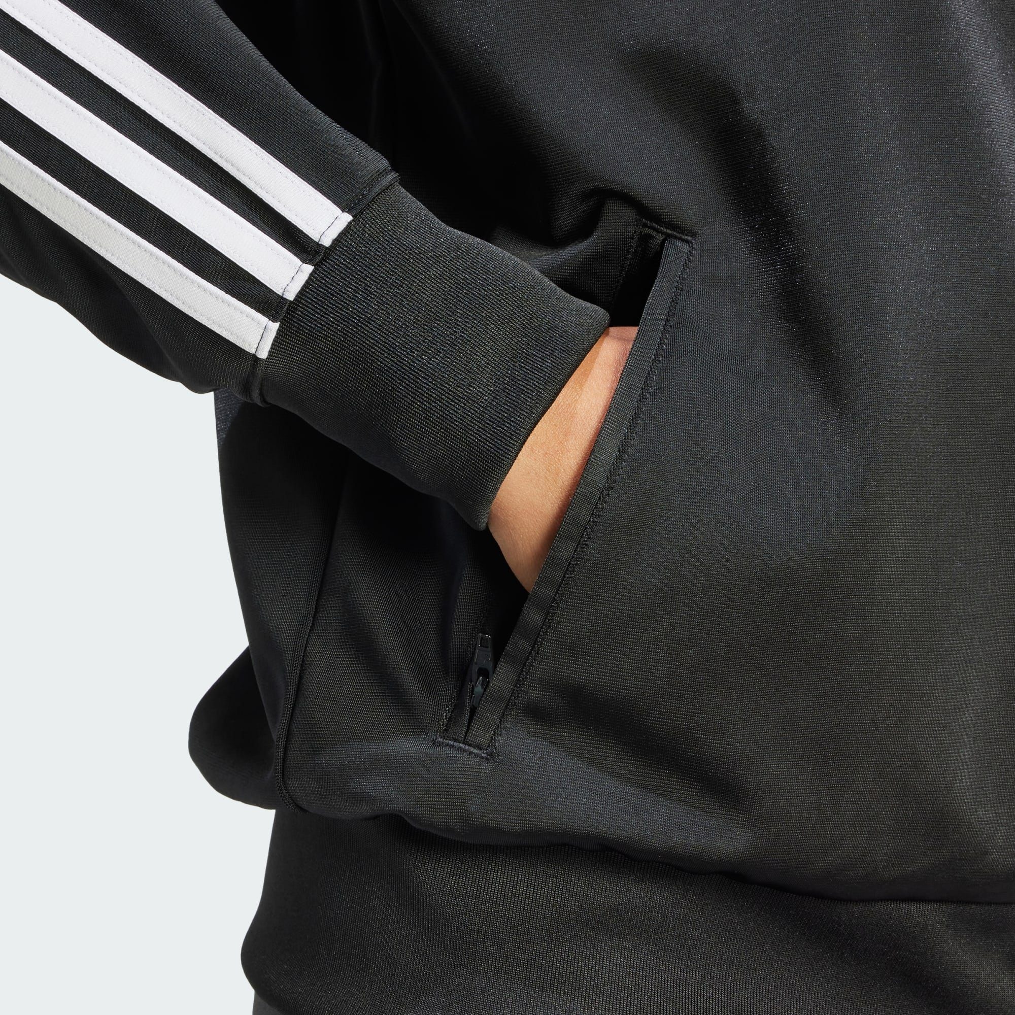 adidas JACKE CLASSICS Originals LOOSE Black Trainingsjacke ADICOLOR FIREBIRD ORIGINALS