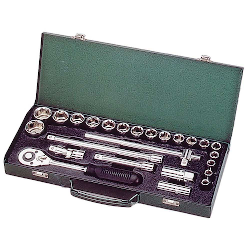 Werkzeugset 25 und Steckschlüsselsatz 1/2, PCs, PROREGAL® 10-32mm Werkzeug-