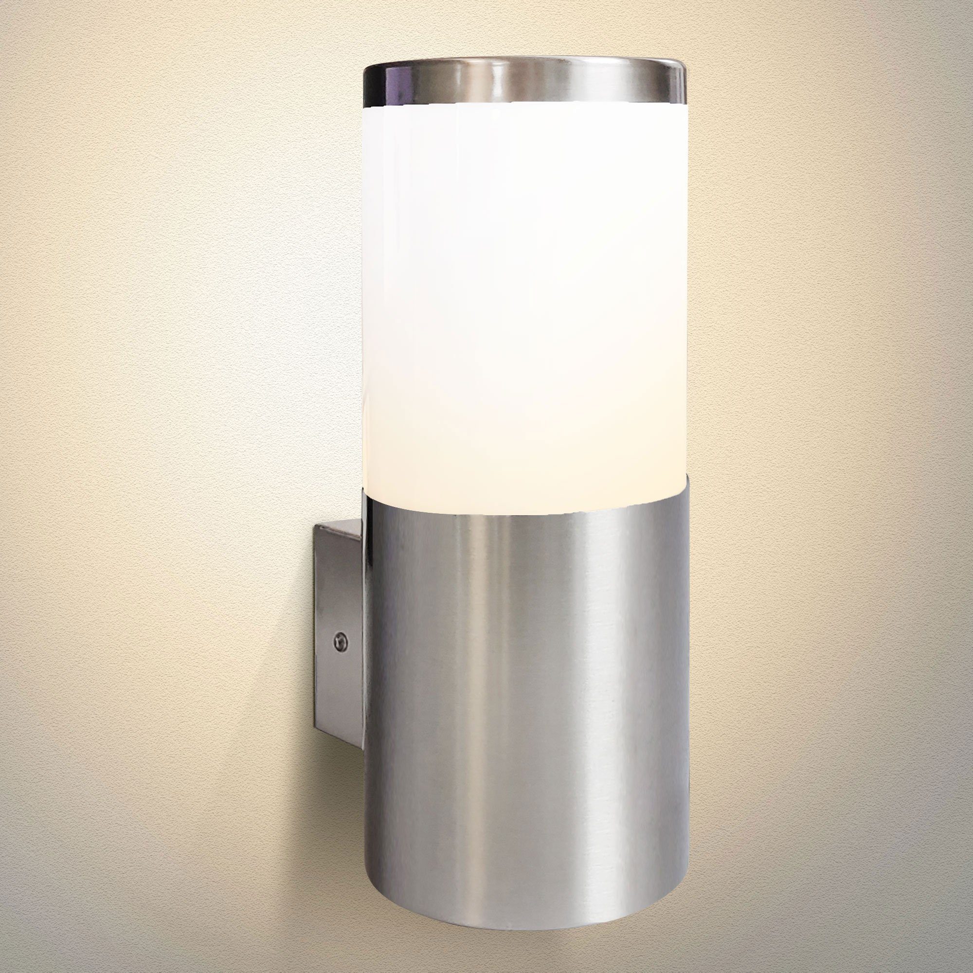 Maxkomfort Außen-Wandleuchte 296A, ohne Bewegungsmelder, ohne Leuchtmittel, Außenleuchte