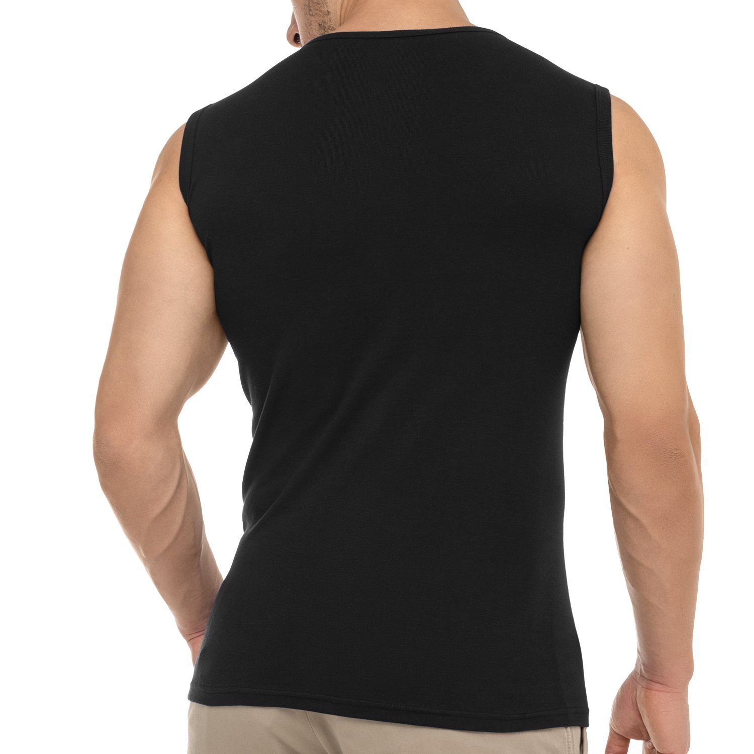 celodoro Unterhemd Herren Business Muskelshirt V-Neck, Feinripp, Baumwolle günstig online kaufen