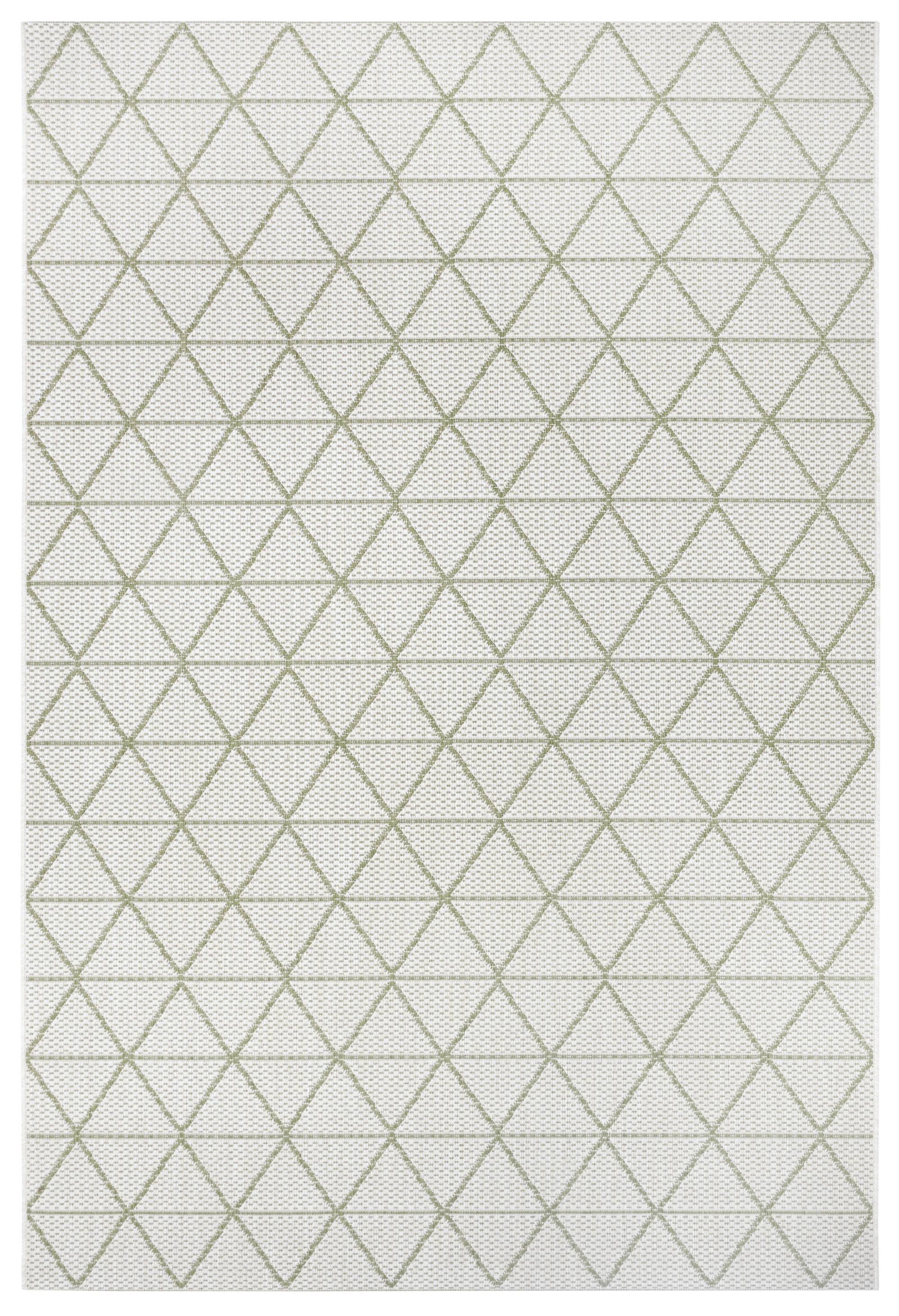 Outdoorteppich BRASSCHAAT, GMD Living, rechteckig, Höhe: 3 mm, Flachgewebe-Teppich, 80 x 150 cm cream green