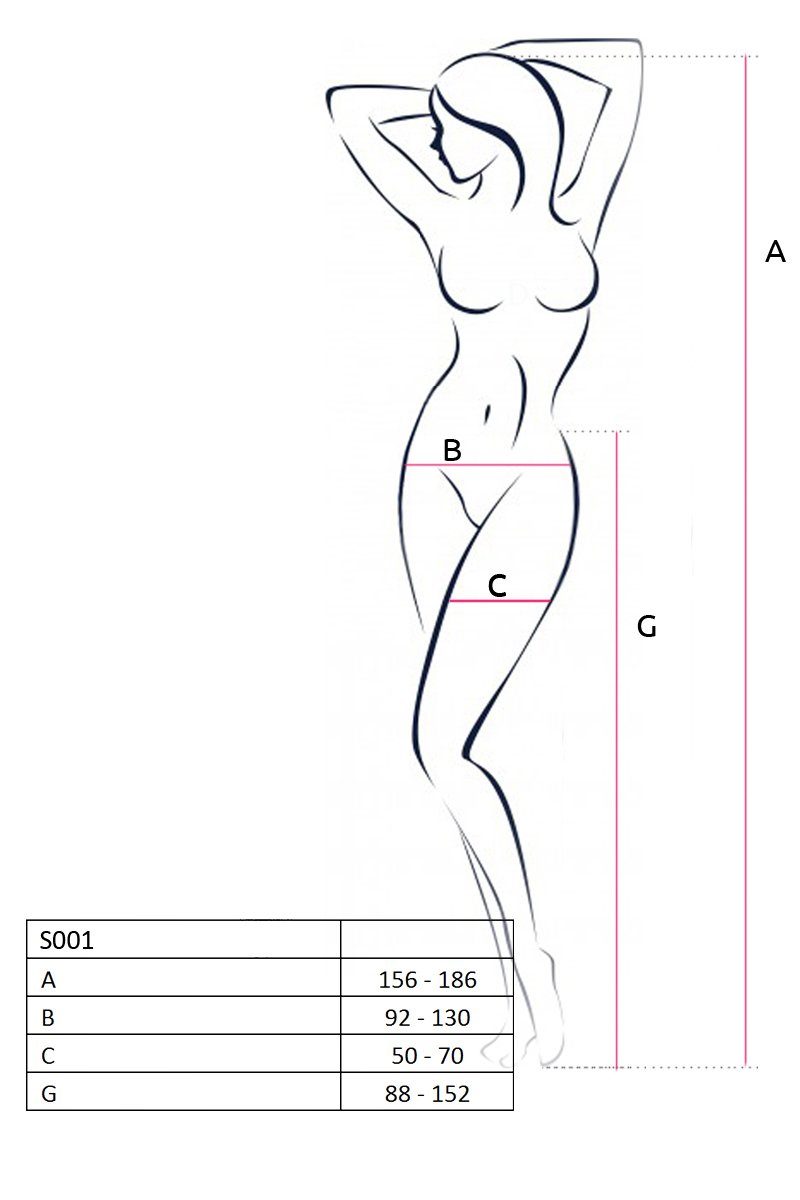 Passion Feinstrumpfhose Ouvert-Strumpfhose in schwarz aus Netz elastisch 20 DEN (1 St)