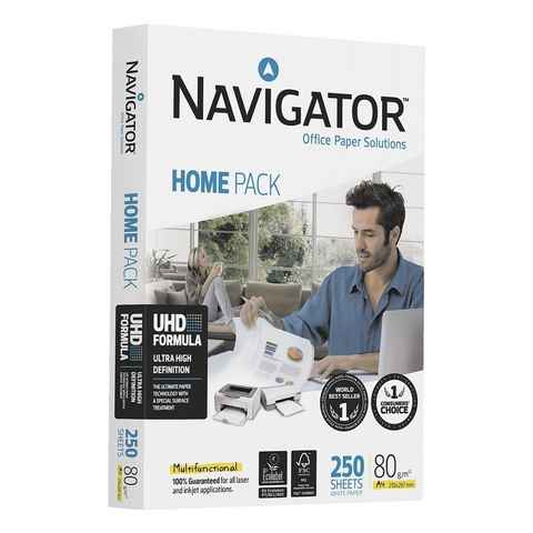 NAVIGATOR Druckerpapier Home Pack, Format DIN A4, 80 g/m², 169 CIE, 250 Blatt
