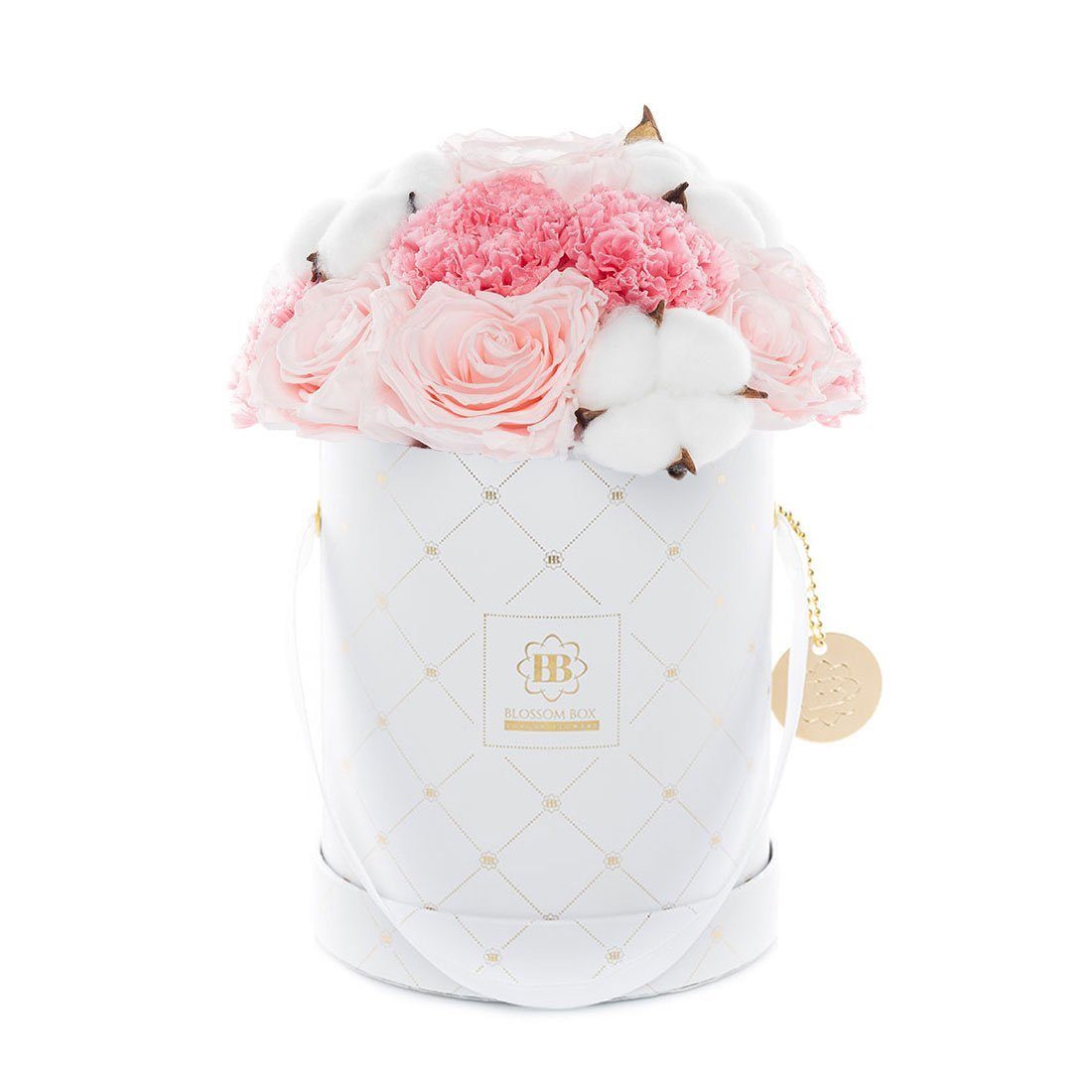Trockenblume White Box - Premium Blossom MARYLEA - - Medium Cotton Candy,