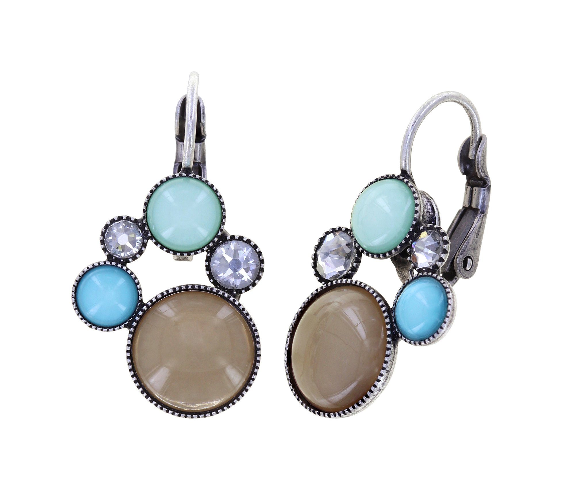KONPLOTT Paar Ohrhänger »KONPLOTT Ohrringe Shopping Drops Blau Braun antik«  (1 Paar Ohrringe, inklusive Konplott Schmuckkarton) online kaufen | OTTO