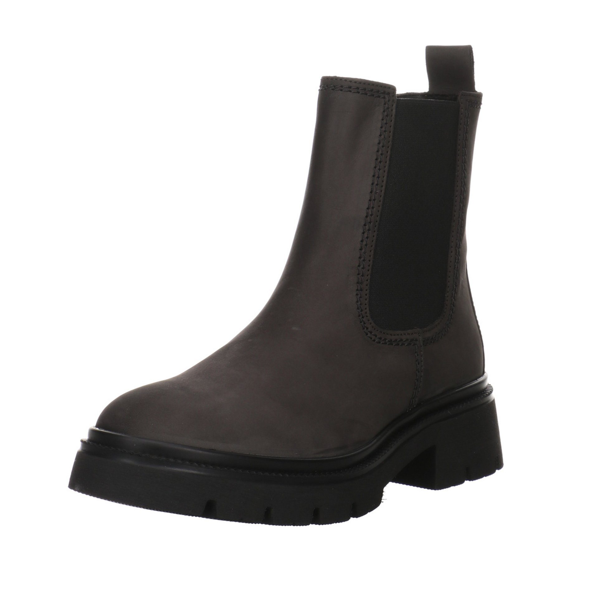 Gabor Damen Stiefeletten Schuhe Chelsea Boots Stiefelette Nubukleder Grau (07302083)