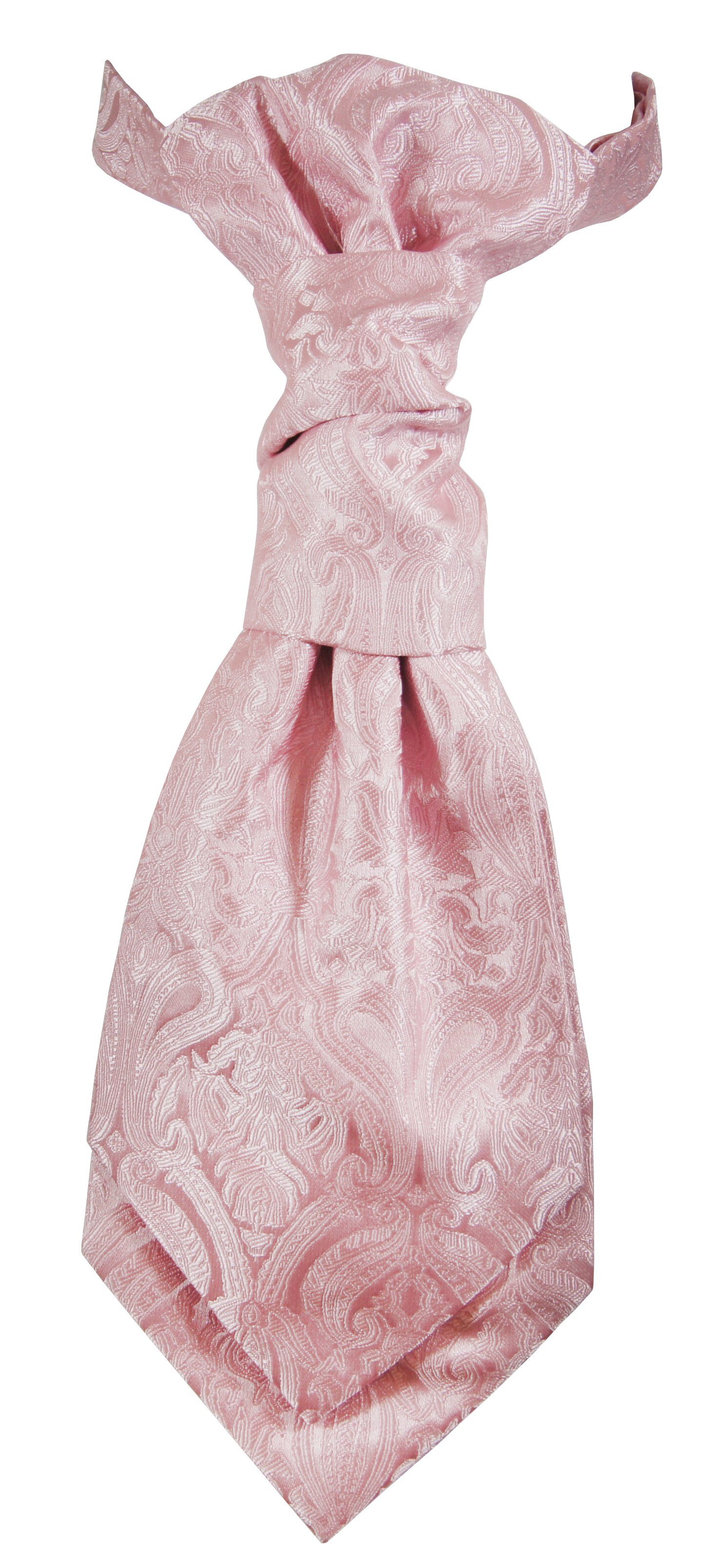 Paul Malone Anzugweste Festliche Kinderweste Jungenweste Kinder Anzug Weste (Set, 3-tlg., mit Weste, Hemd und Plastron) altrosa KV366-Plastron