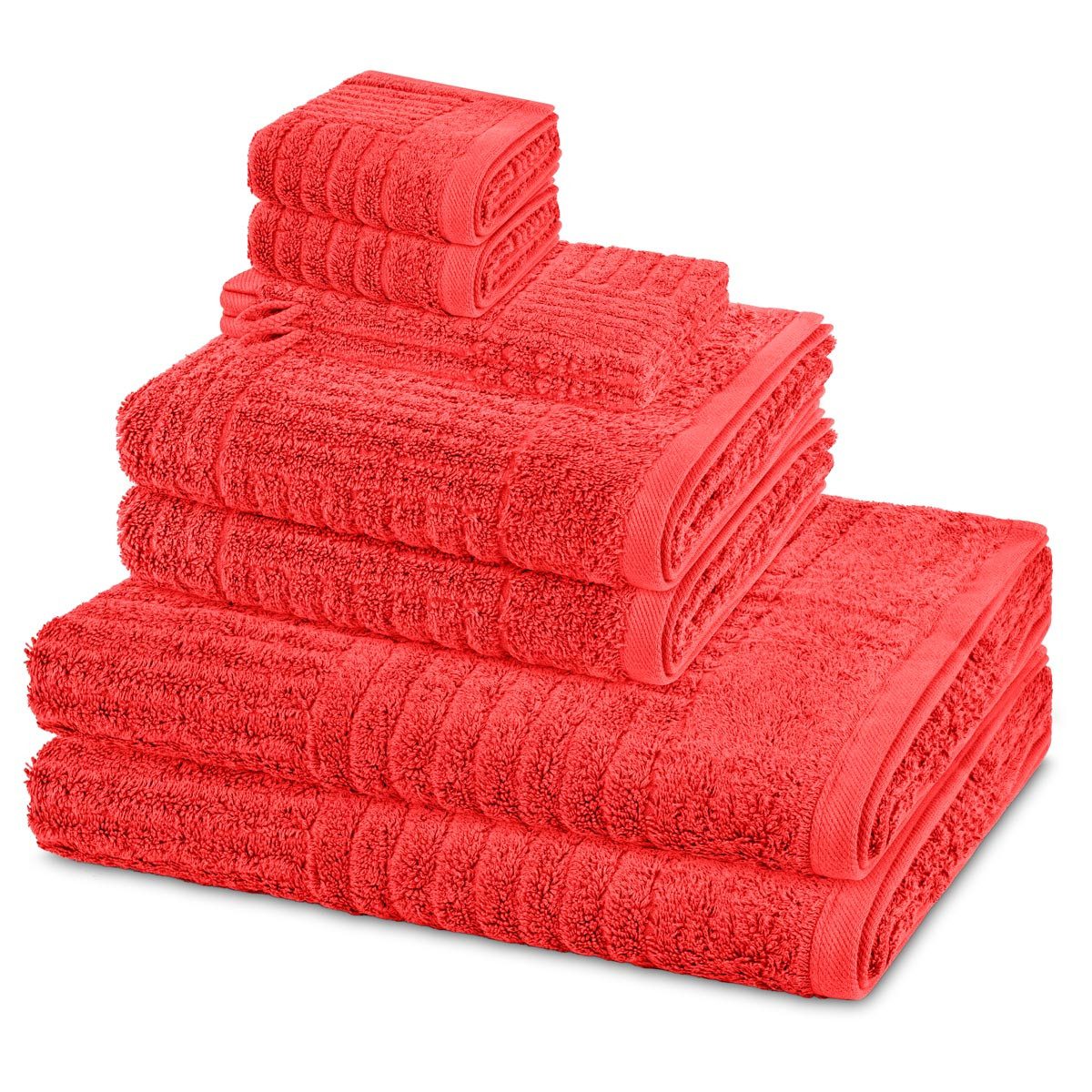 ROSS Handtuch Set Carre, Walkfrottee (Spar-Set, günstig online kaufen