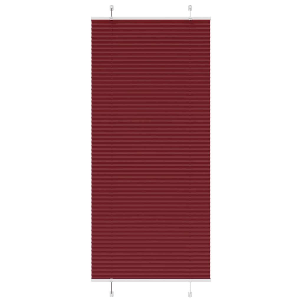 vidaXL Jalousie 85 x 200 cm Plissee Bordeauxrot 85x200 cm Stoffbreite 84,4 cm Polyeste