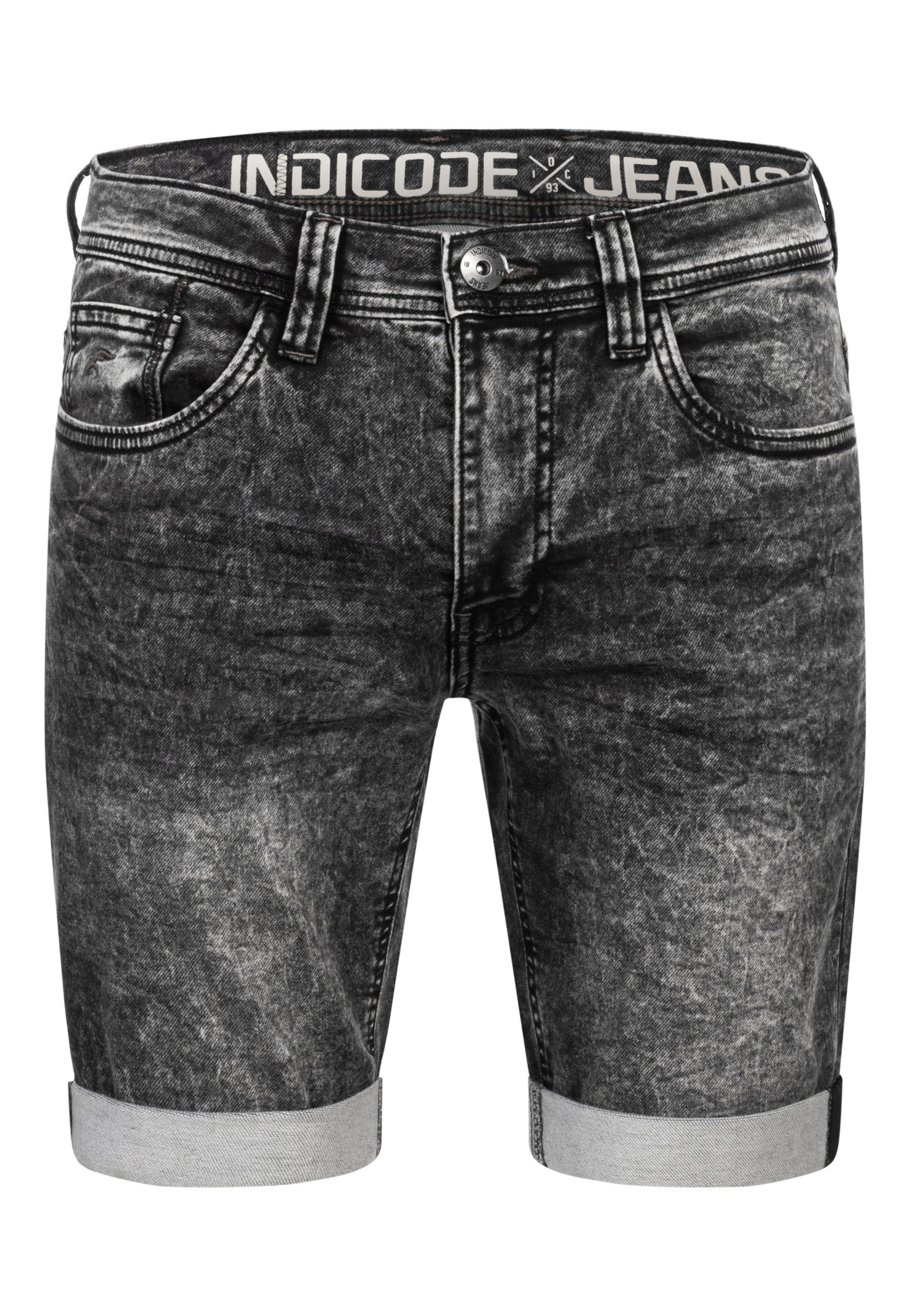 Indicode Jeansshorts INDelmare aus elastischer Baumwoll-Qualität günstig online kaufen