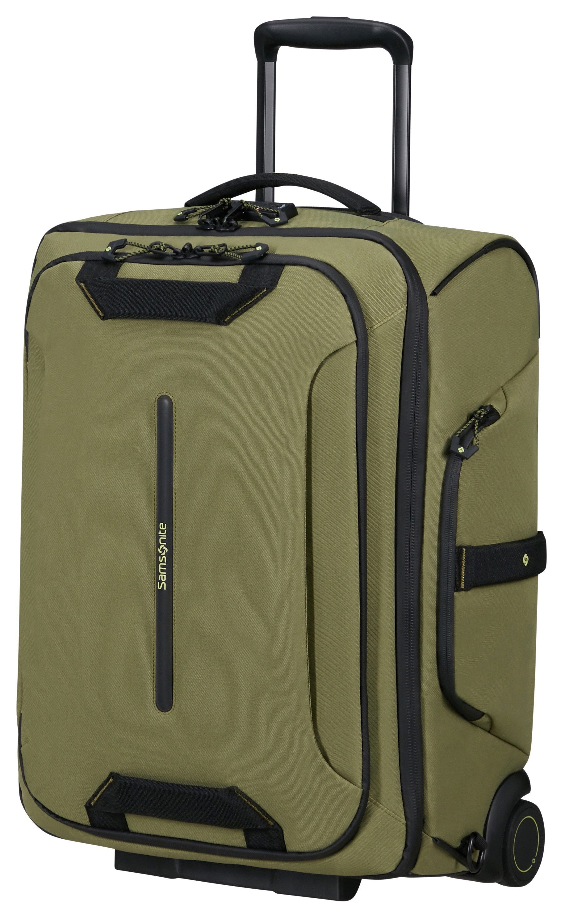 Samsonite Reisetasche ECODIVER DUFFLE/WH 55/20 BP LTD, Rucksack mit Trolley-Gestänge TSA-Schloss