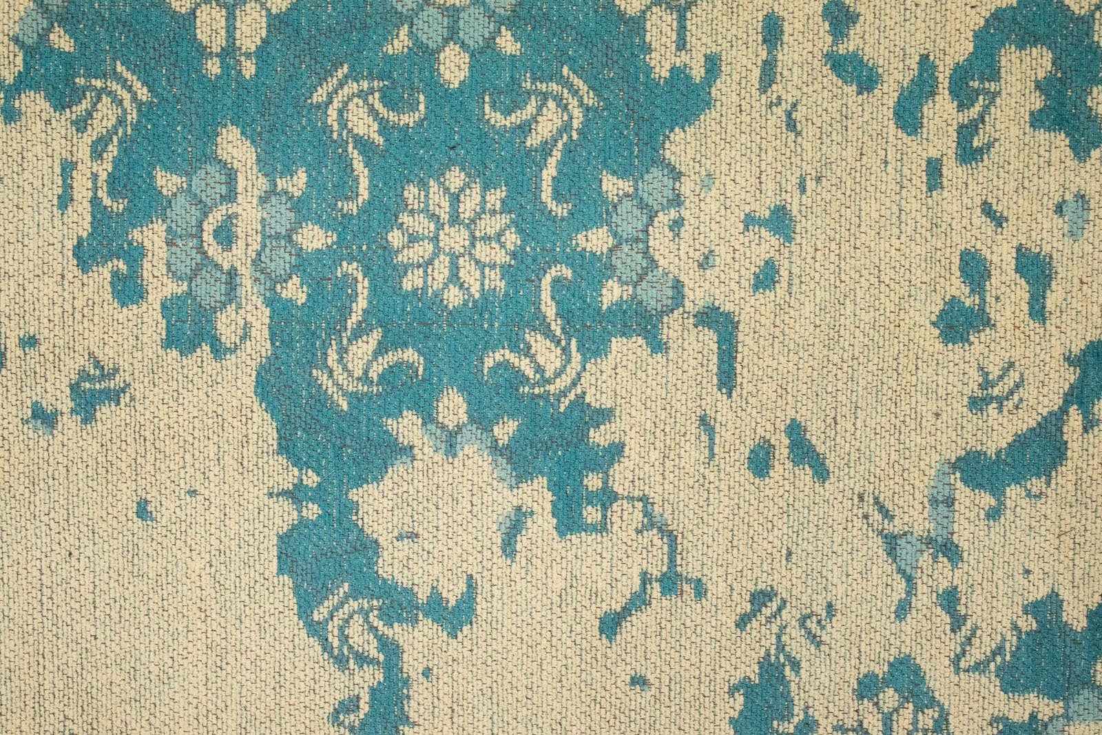 Teppich VINTAGE COMET, morgenland, blau Höhe: rechteckig, Kurzflor, Shabby, Wohnzimmer 6 Viskose, mm