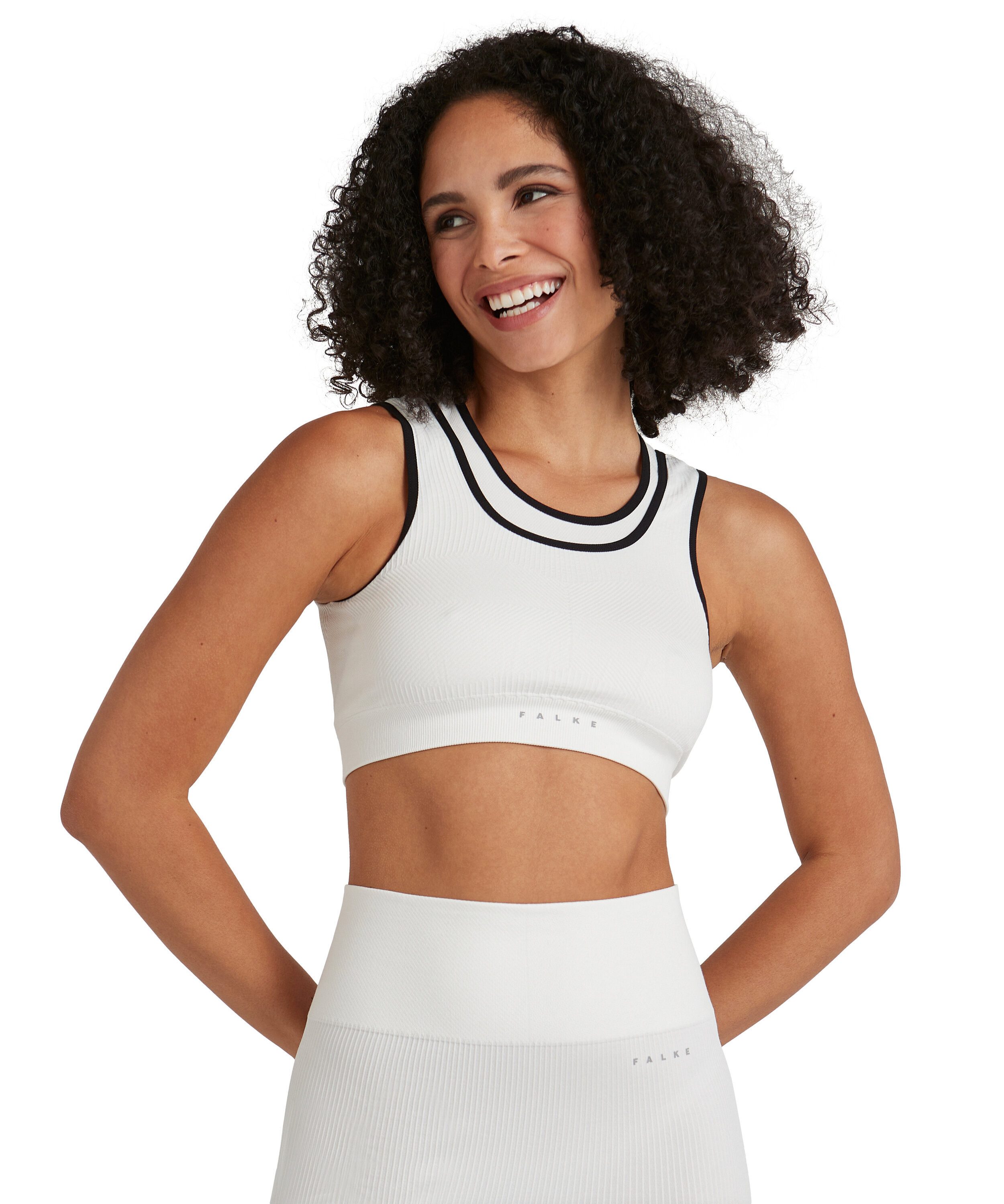FALKE Sport-BH Yoga Top (1-tlg., 1) mit leichtem Halt und herausnehmbaren Pads