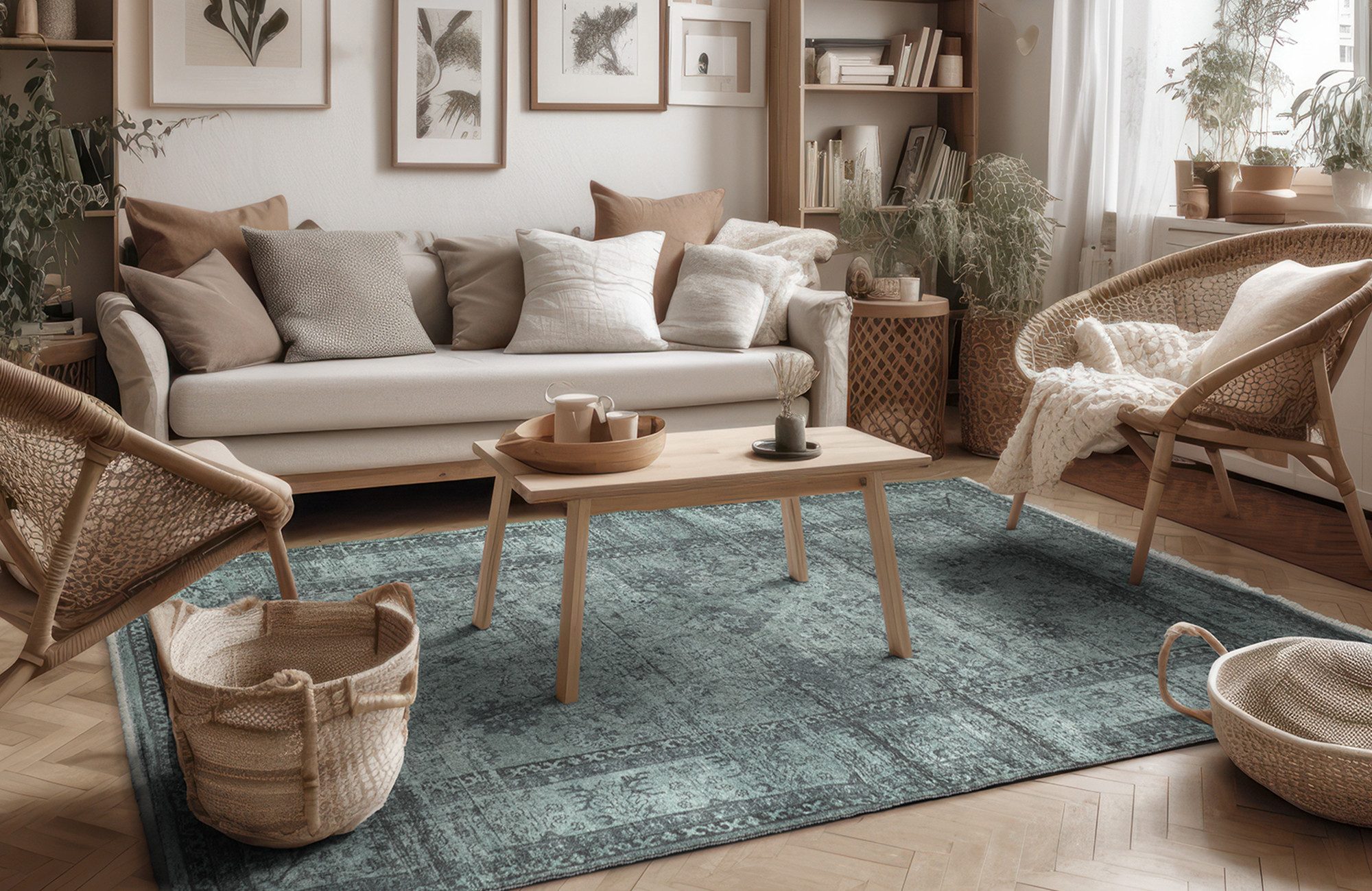 Tesso Living Designteppich ARMAND Teppich Wohnzimmer, günstig online kaufen