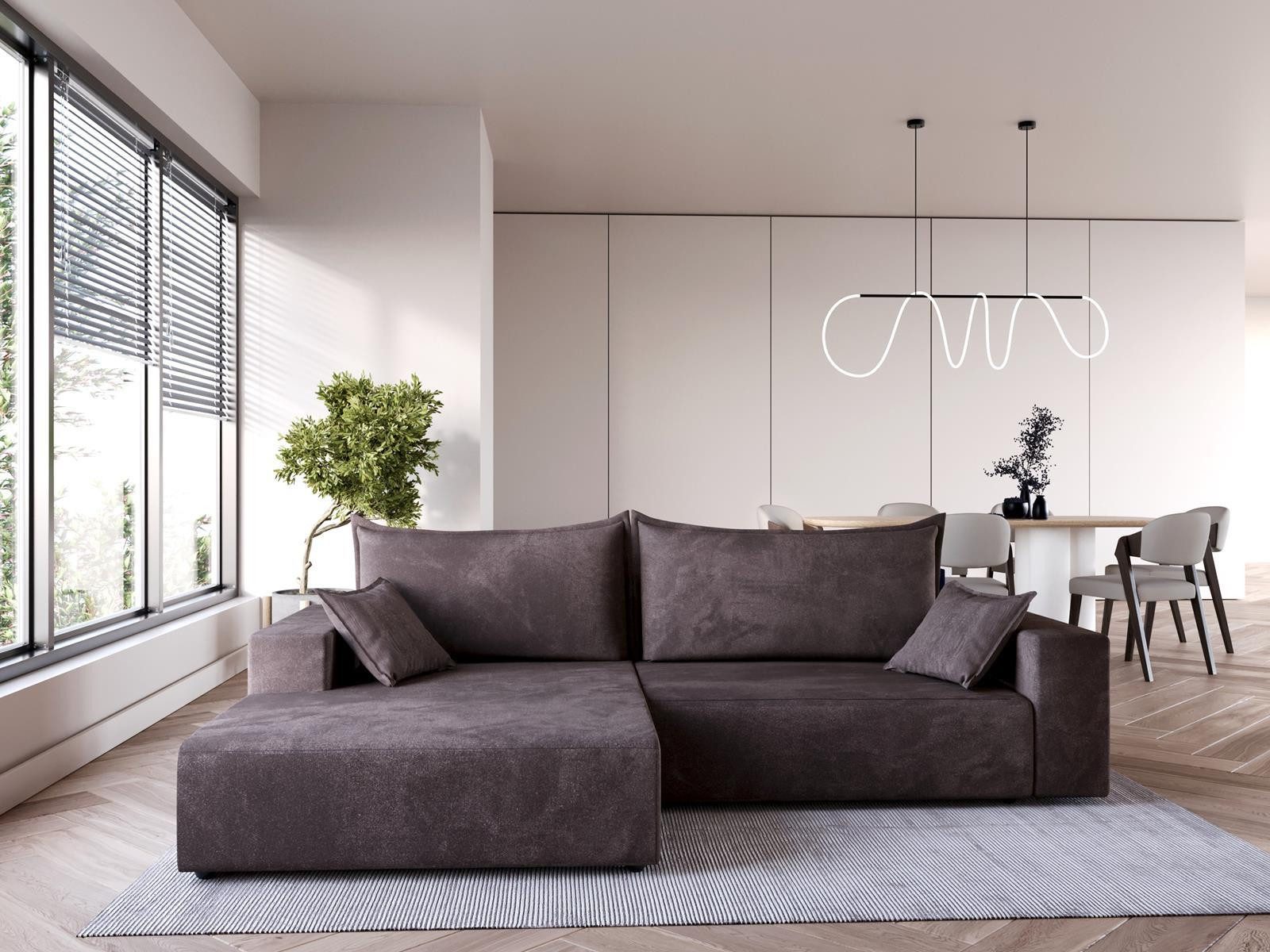 Compleo Ecksofa modern design, 240 cm günstig online kaufen