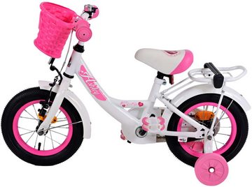 Volare Kinderfahrrad Kinderfahrrad Ashley Fahrrad für Mädchen 12 Zoll Kinderrad in Weiß