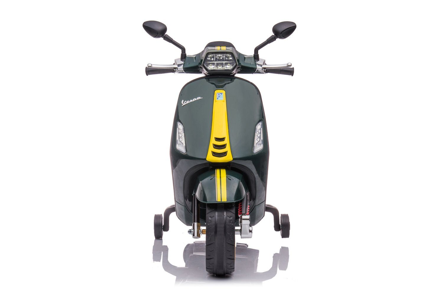 Motorrad 6V Vespa 4Ah 1x25W Kidix Lizenz Elektro-Kinderauto Elektro Sprint Grün Roller Kinderauto