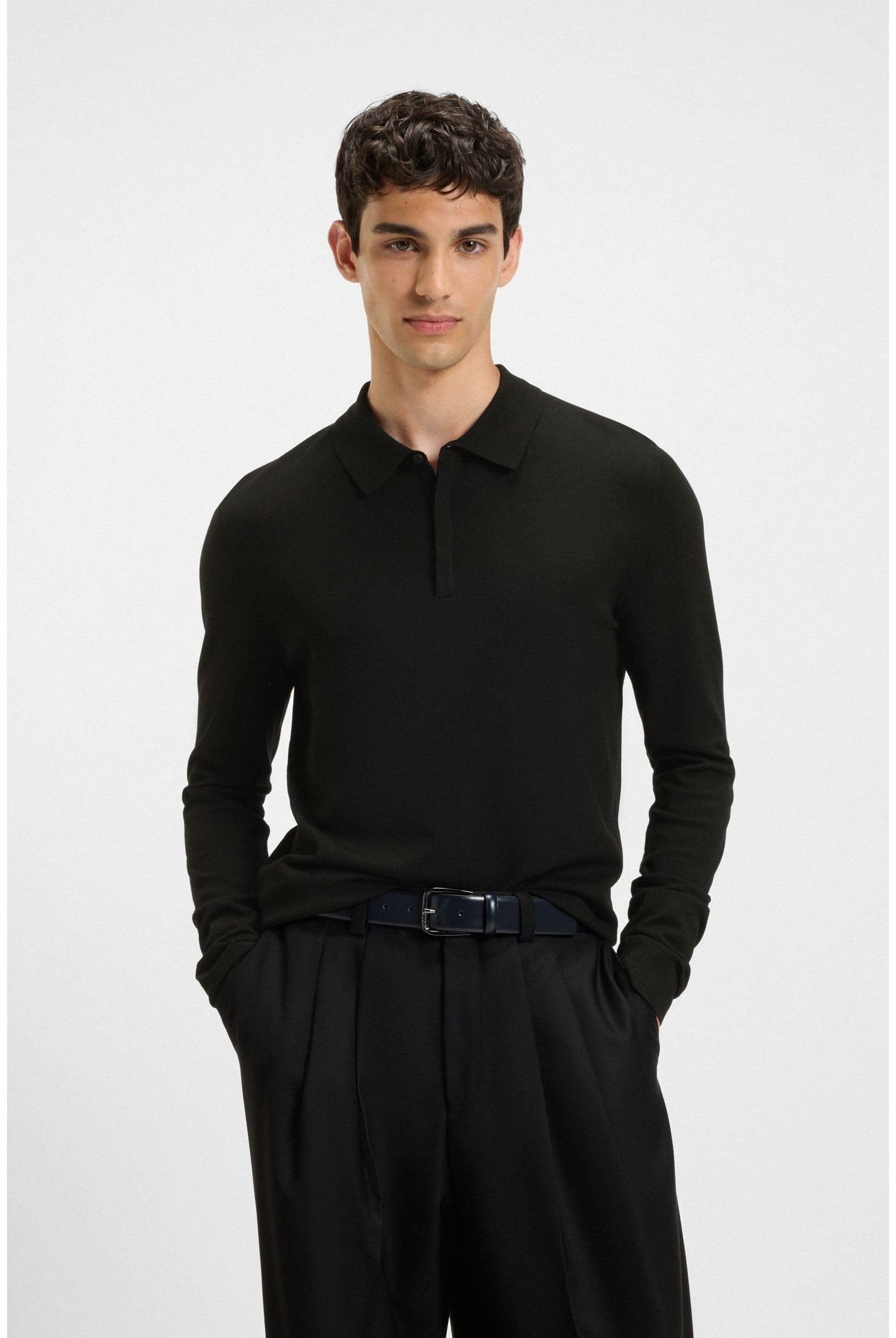 HUGO Poloshirt Poloshirt langarm für Damen (1-tlg., keine Angabe)