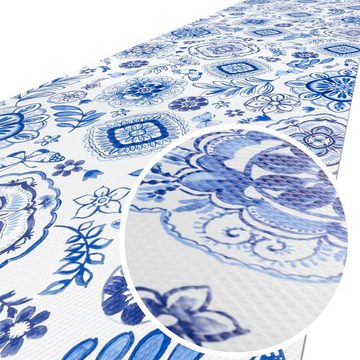 Küchenläufer Läufer Küchenläufer abwischbar Flurläufer Teppichläufer MIRZA Azulejos, ANRO, Rechteckig, Höhe: 3 mm, Textil