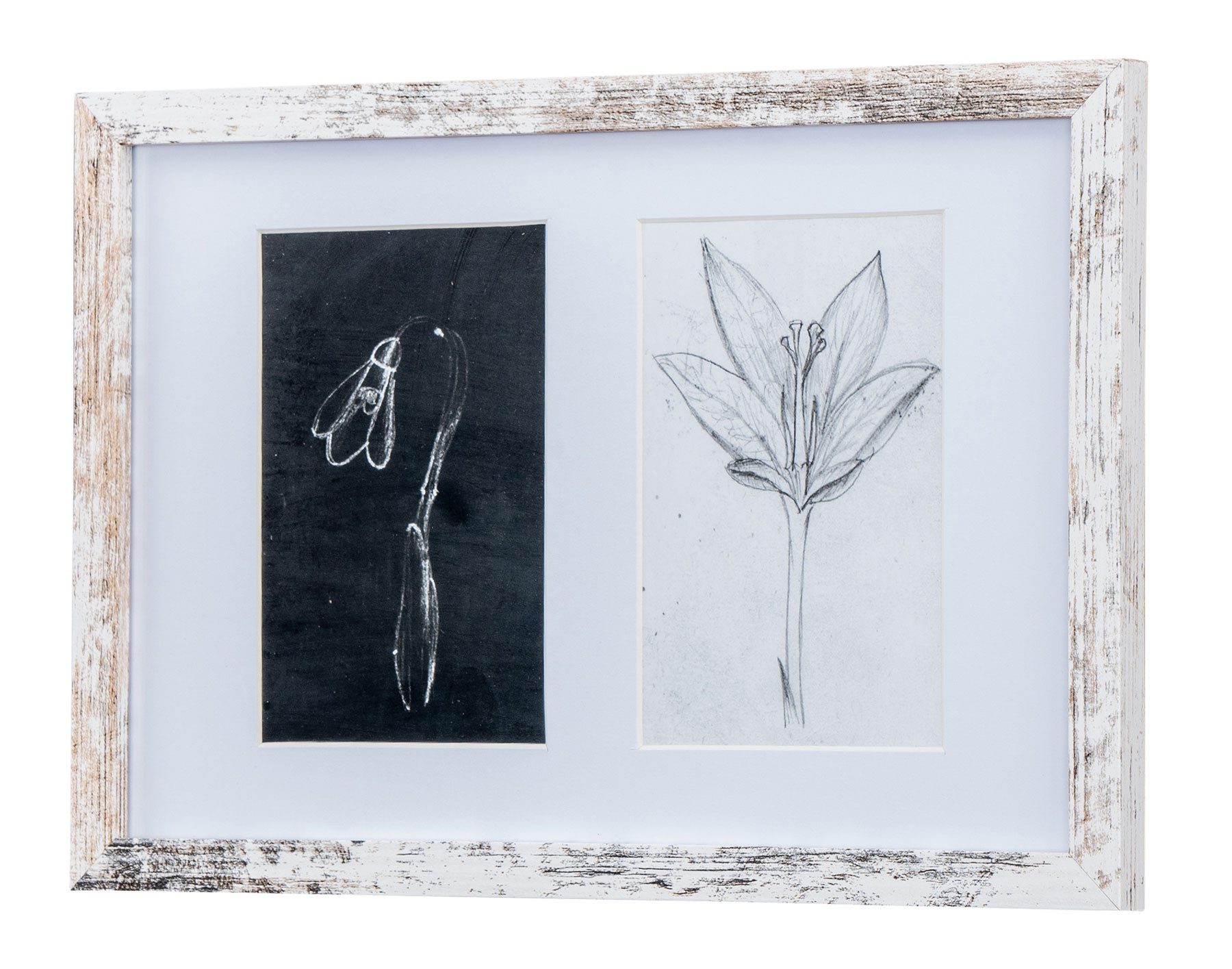 Levandeo® Bilderrahmen Collage, Bilderrahmen 2 Fotos günstig online kaufen